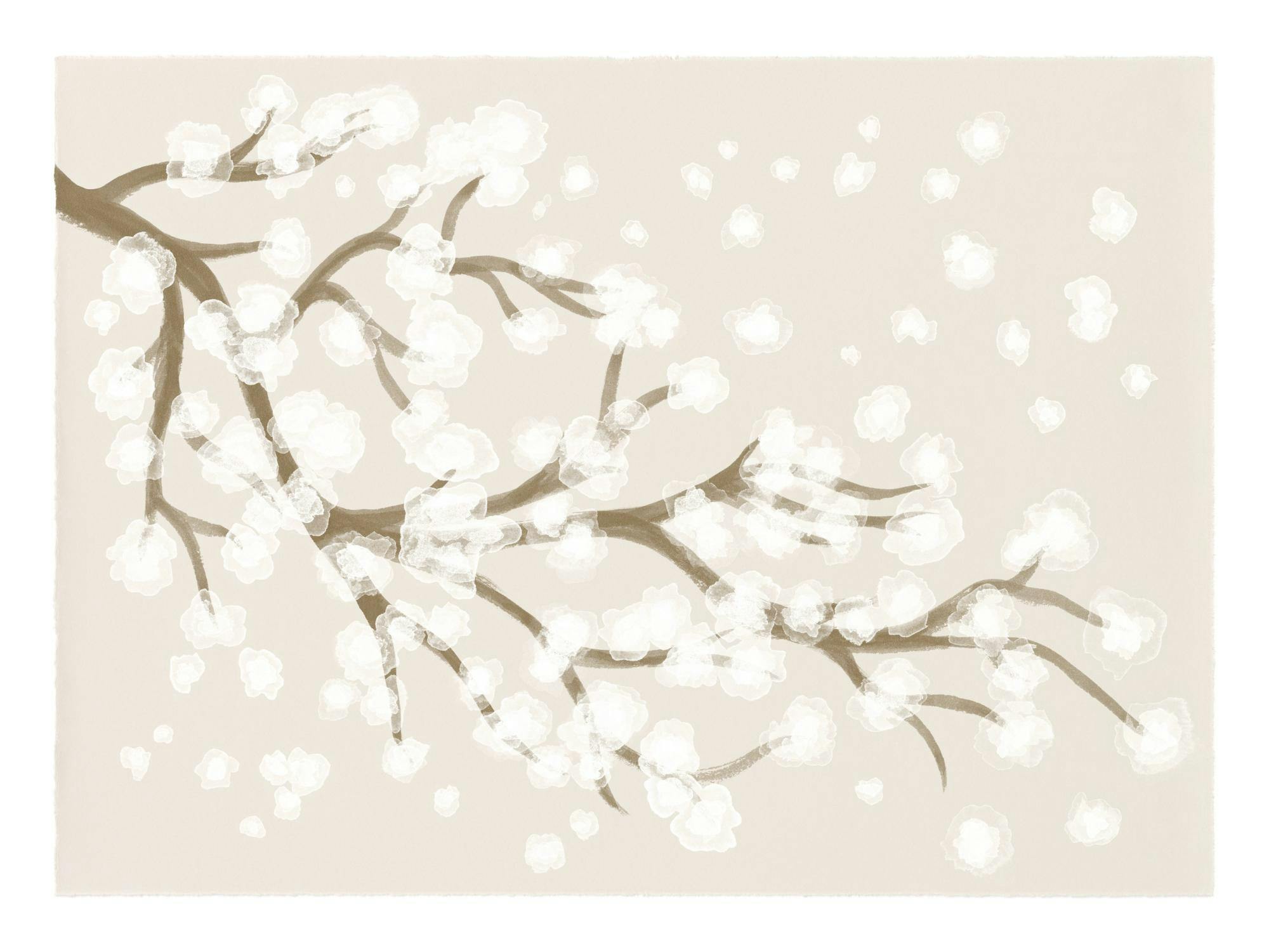Japandi Cherry Blossom Print 0