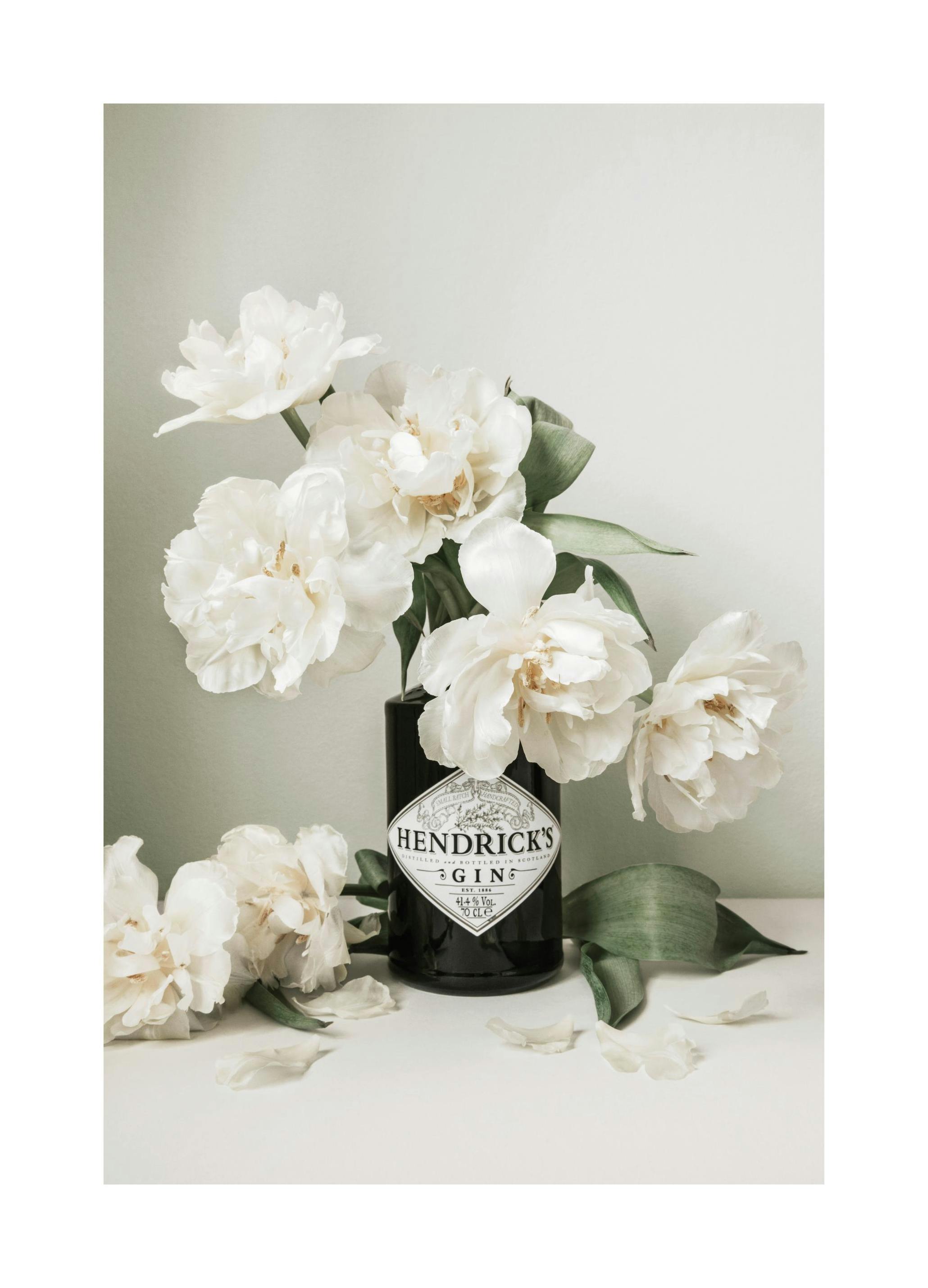 Flowers and Gin Poster (21x30 cm) - Bloemen