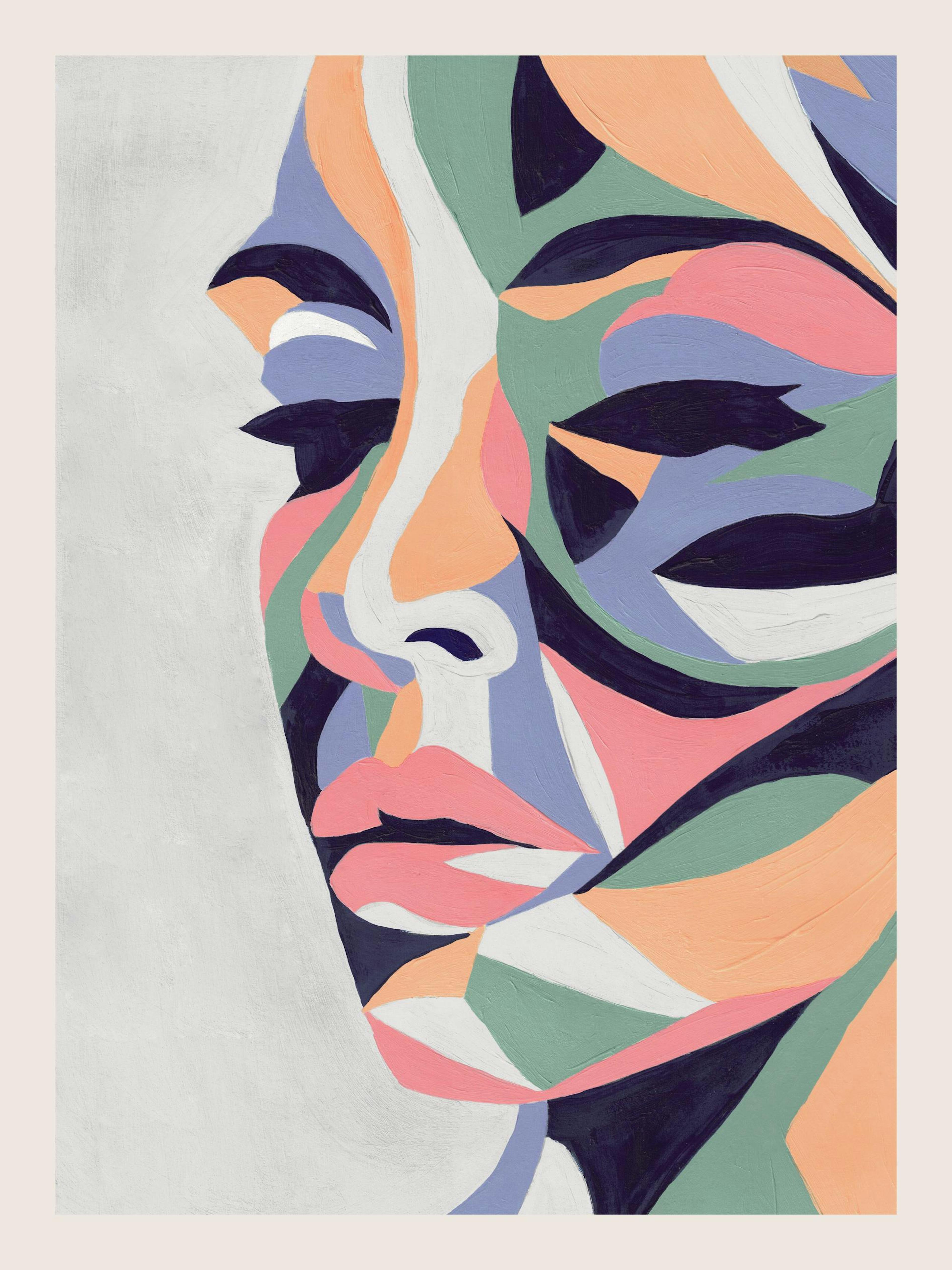 Colorful Portrait Acrylic Print