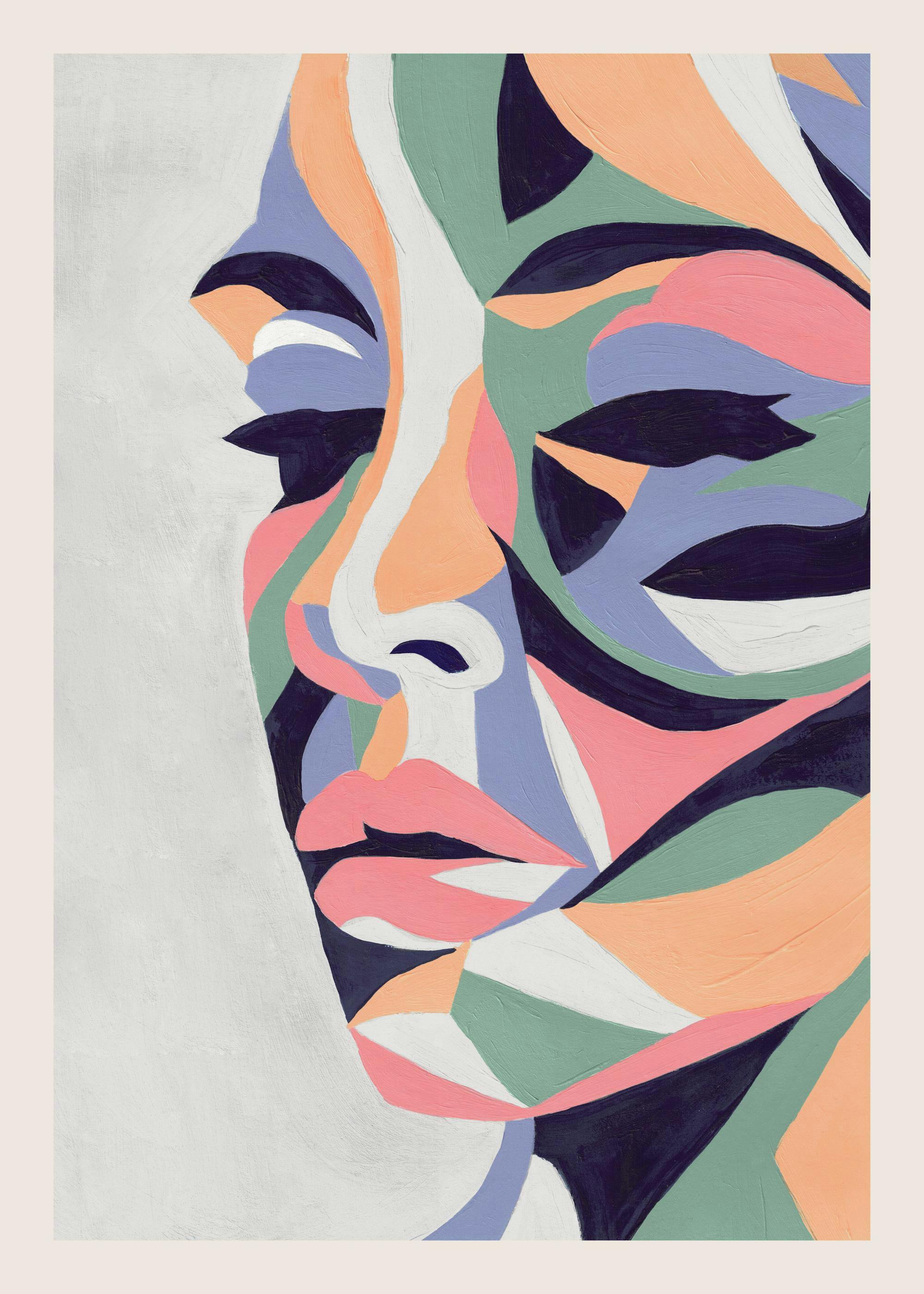 Colorful Portrait Acrylic Print 0