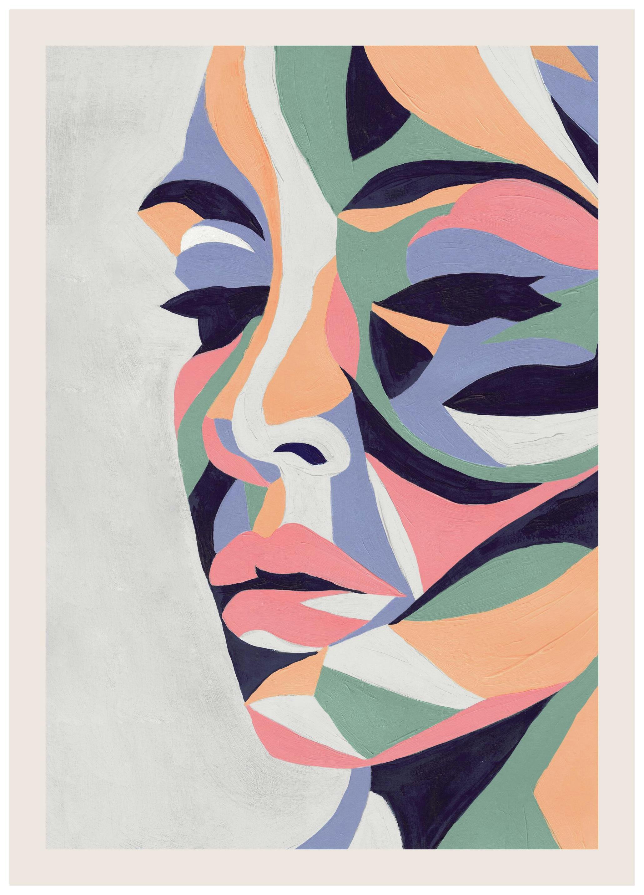 Colorful Portrait Acrylic Plakat (50x70 cm)- Obrazy