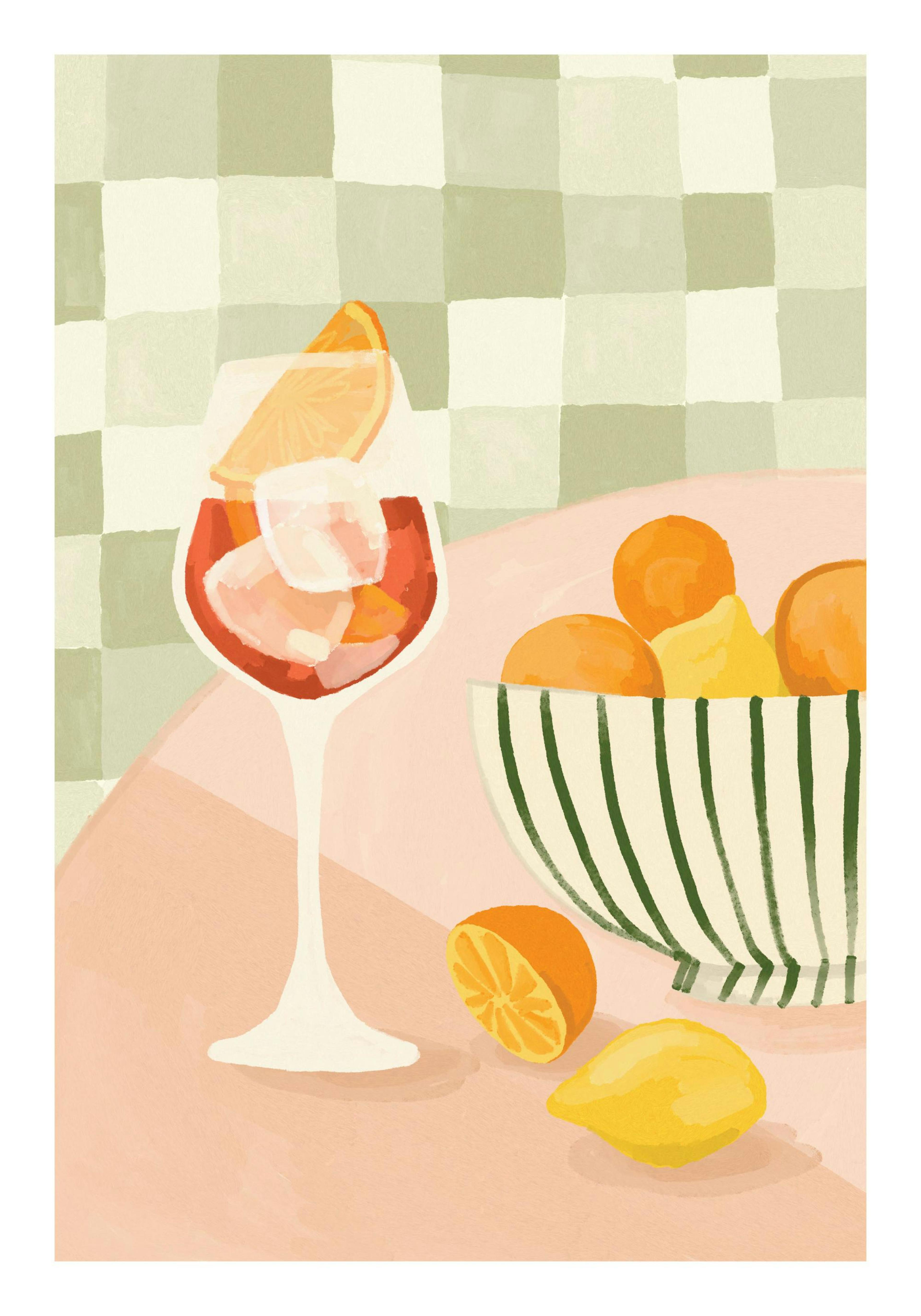 Citrus and Drinks Affiche