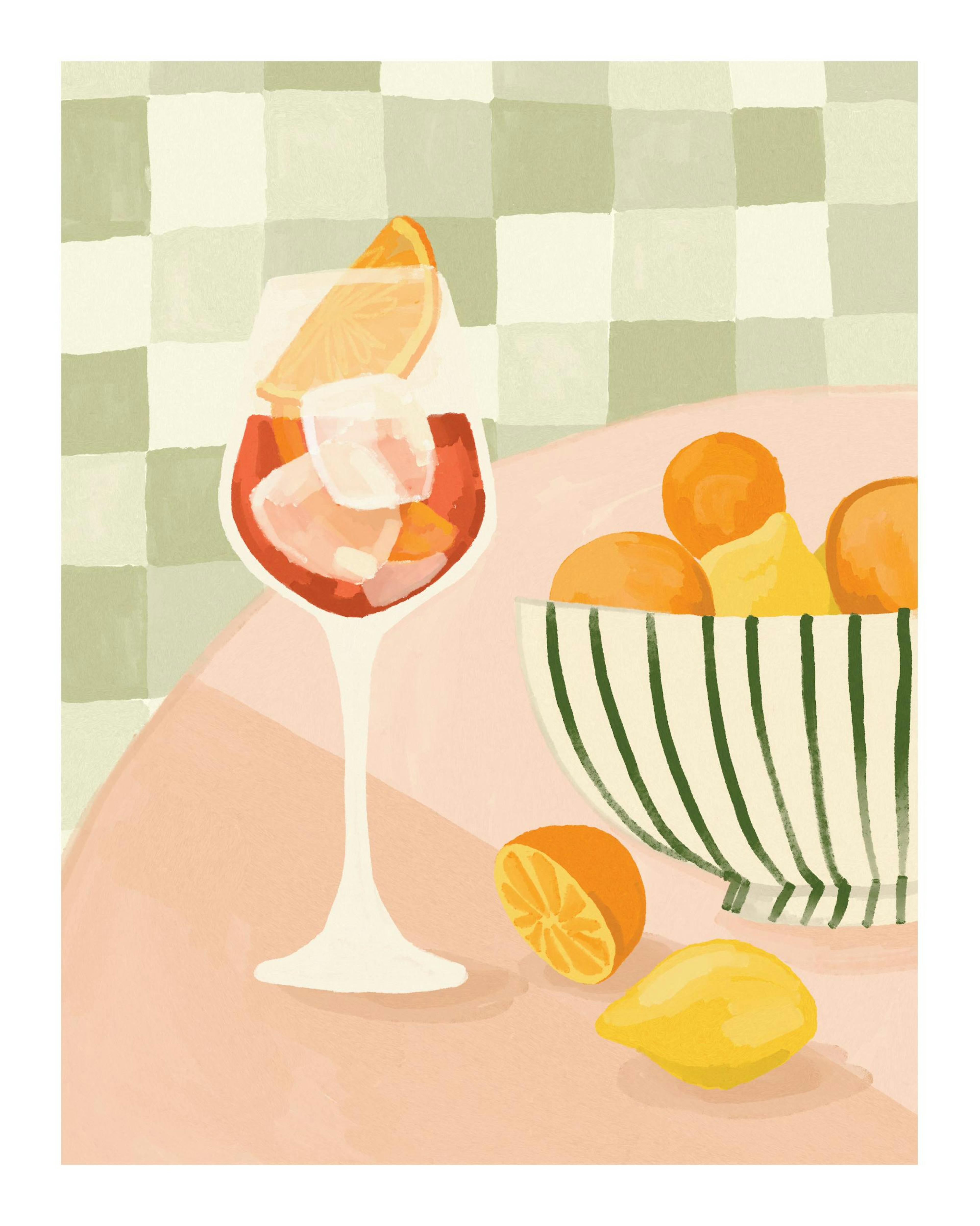 Citrus and Drinks Print 0