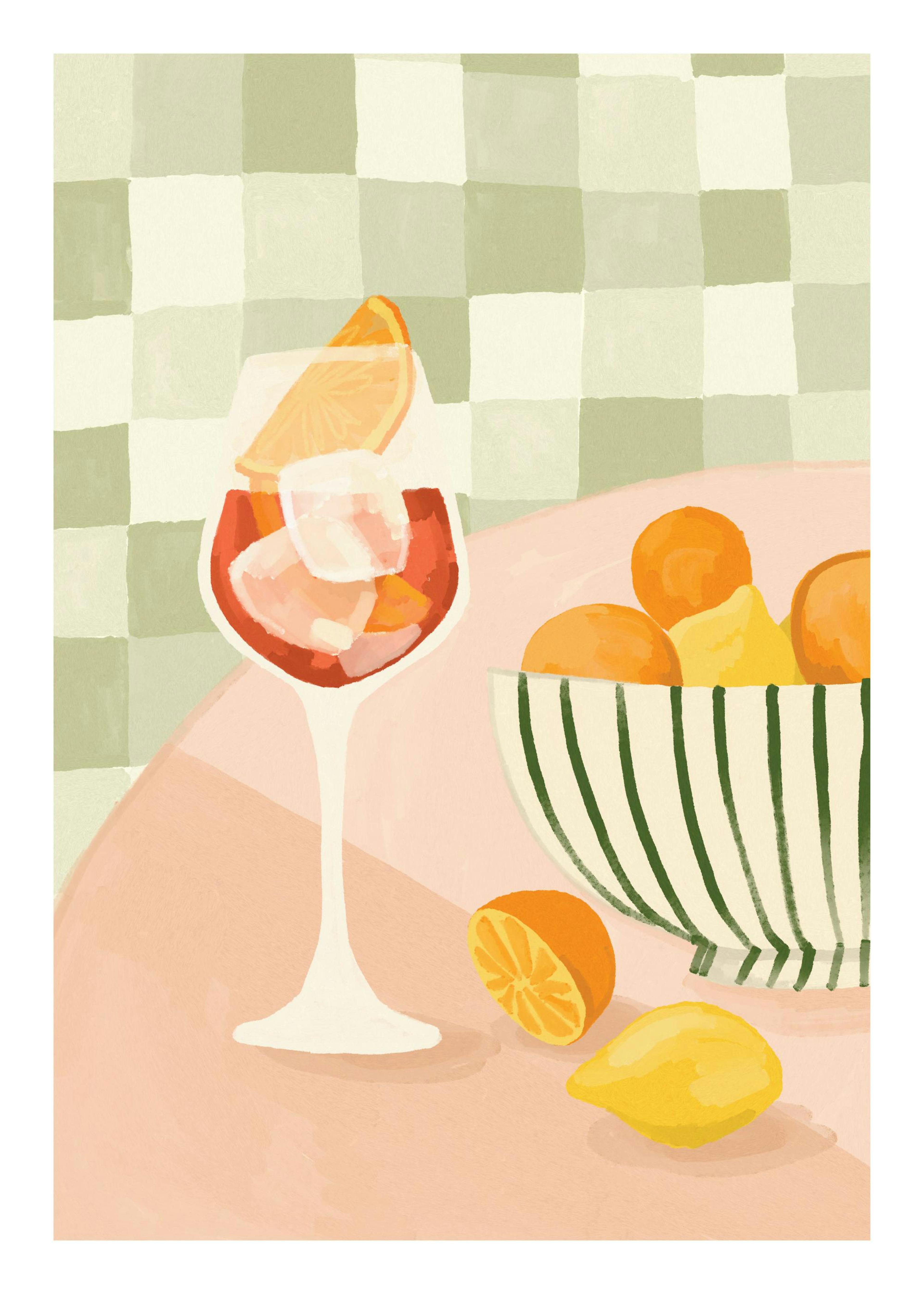 Citrus and Drinks Affiche 0