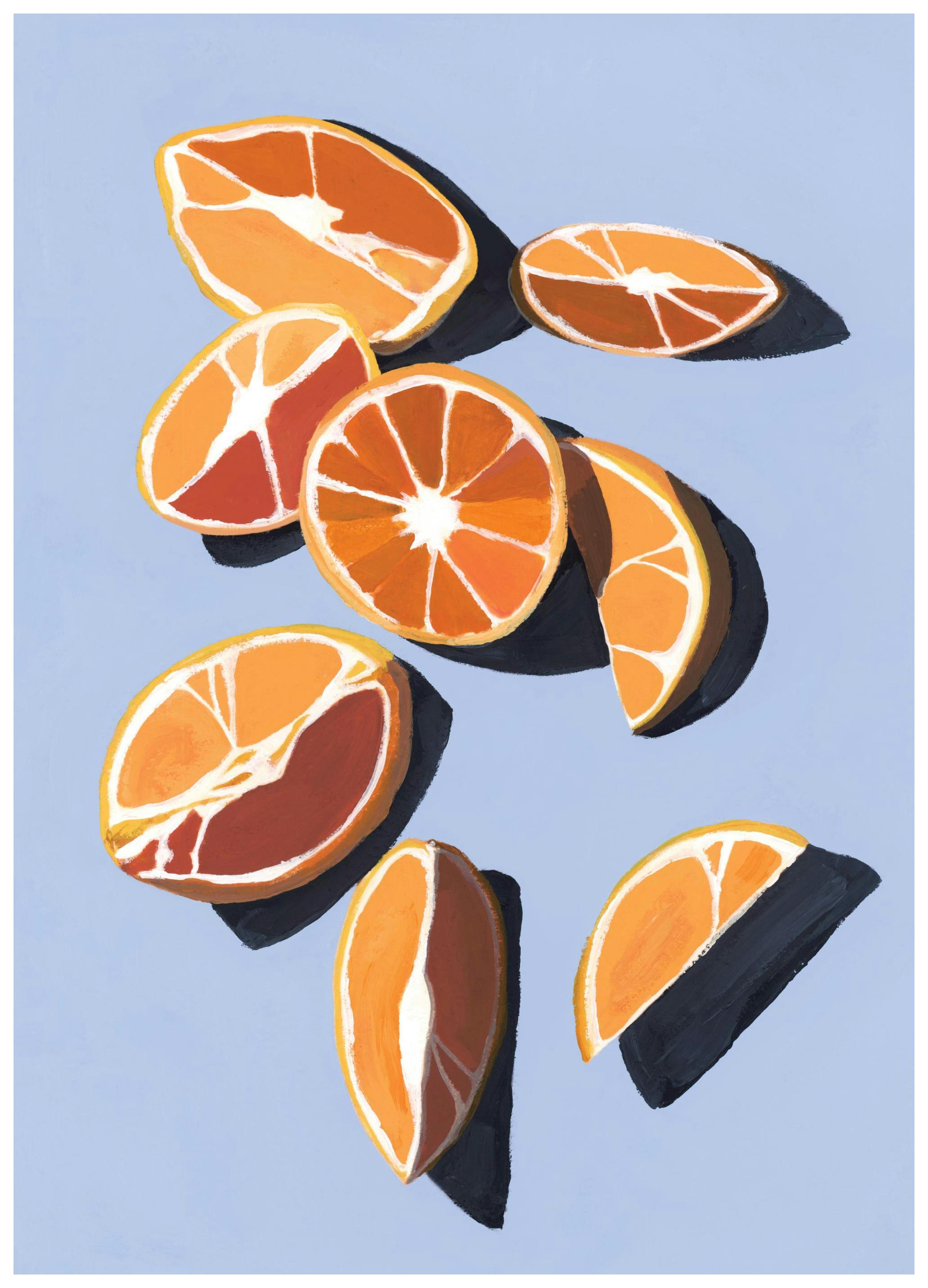 Oranges Art Plakat (50x70 cm) - Plakater > Kunstplakater > Malerier
