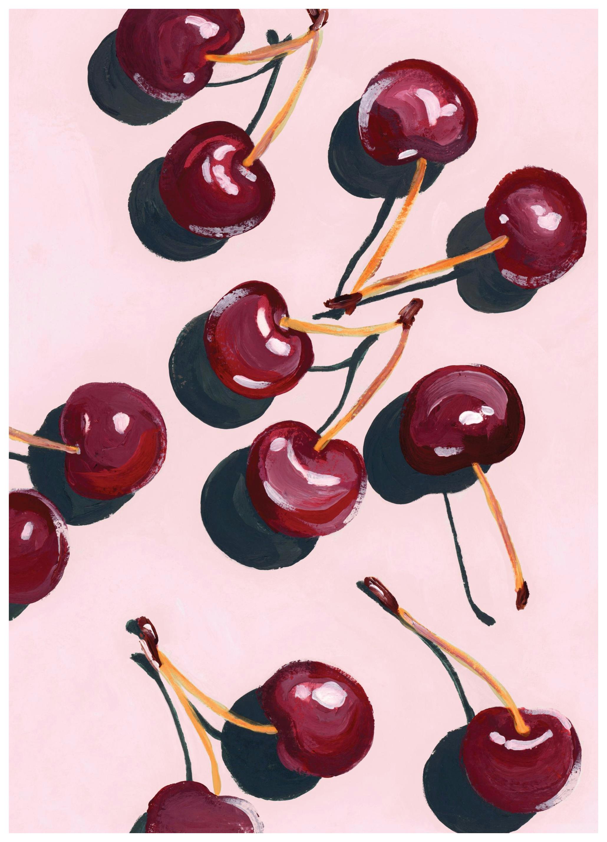 Cherry Art Plakat (50x70 cm) - Plakater > Kunstplakater > Malerier