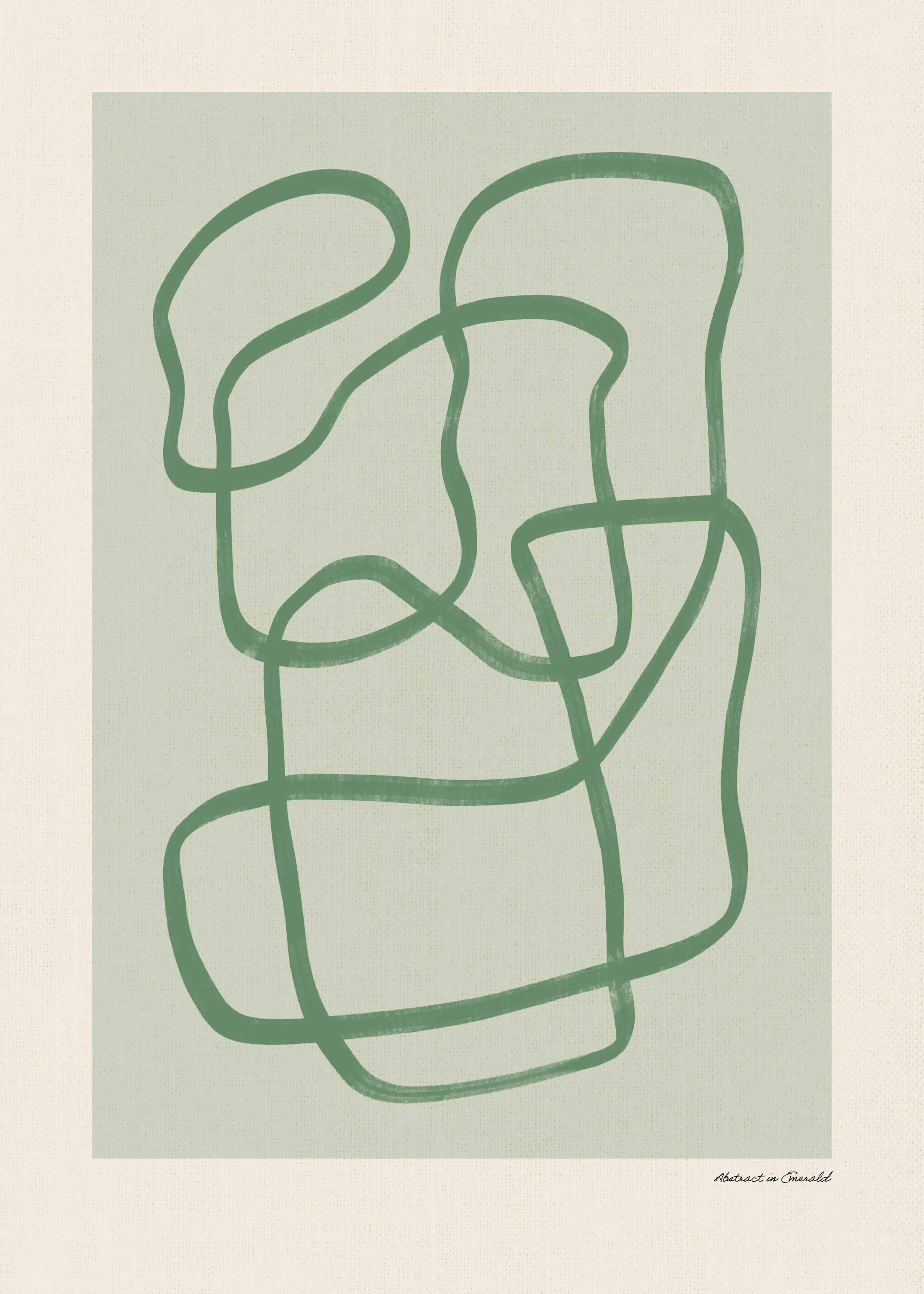 Abstract in Emerald Poster 0