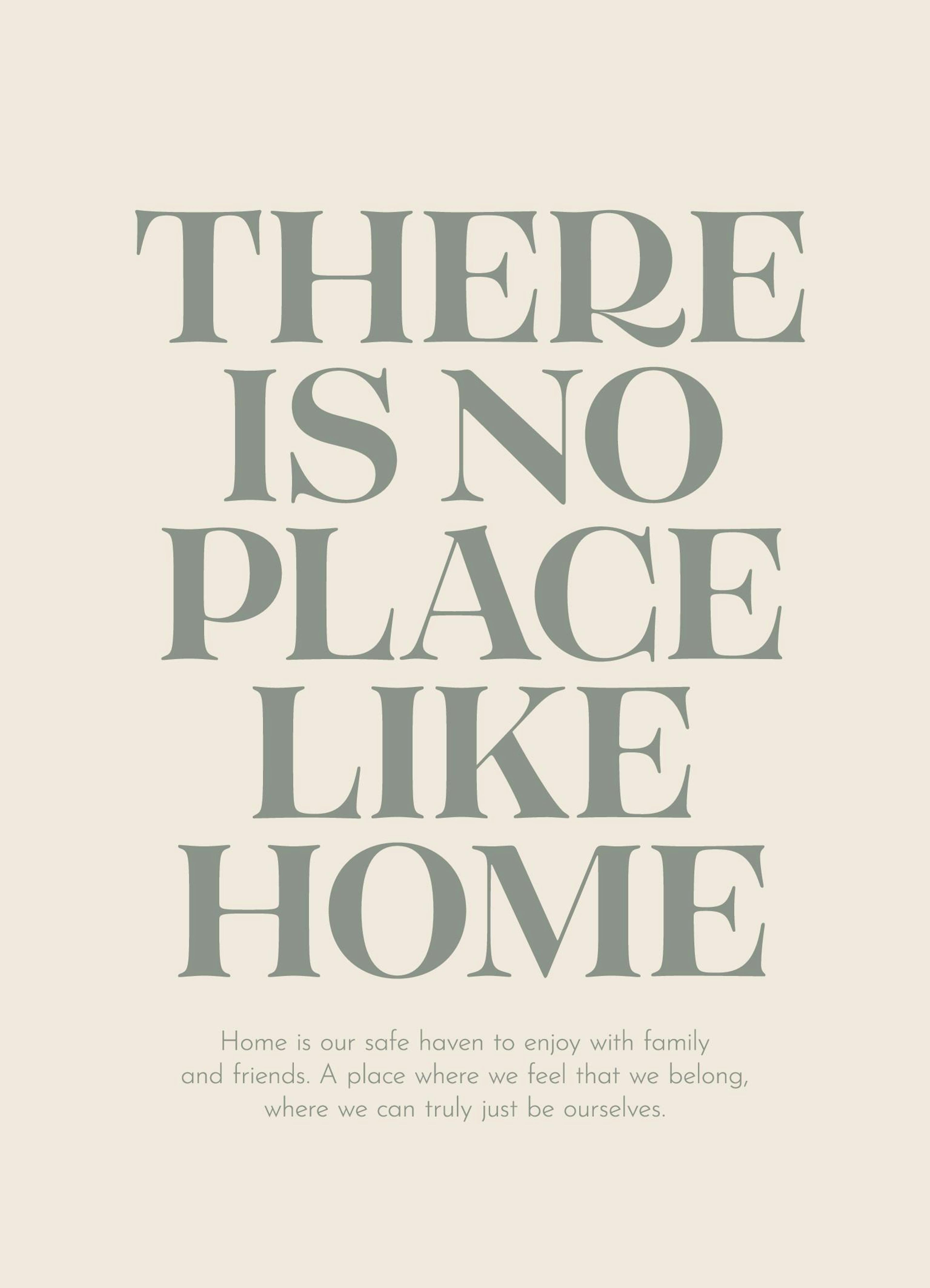 No Place Like Home Poster