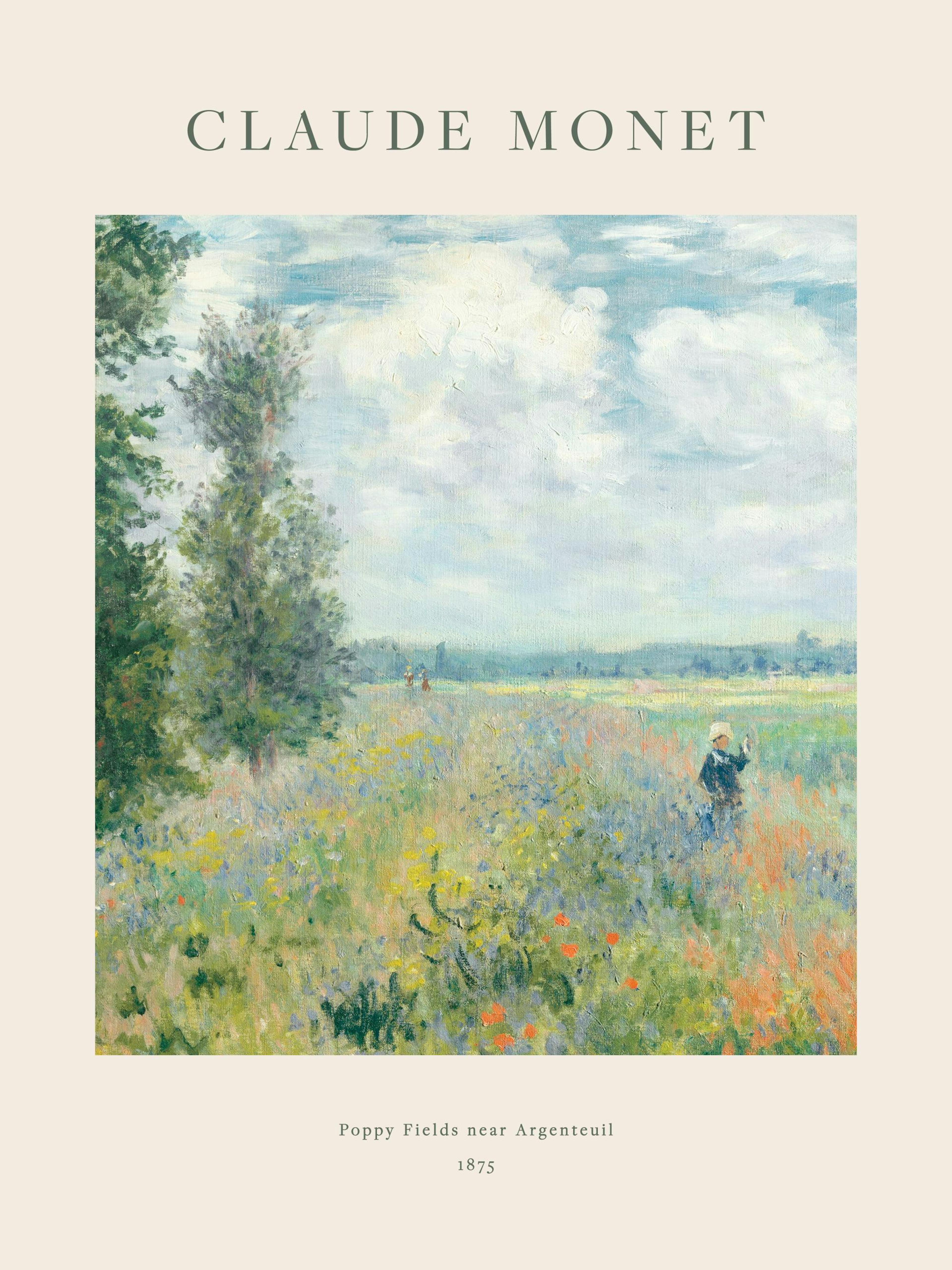Monet - Poppy Fields near Argenteuil Print 0