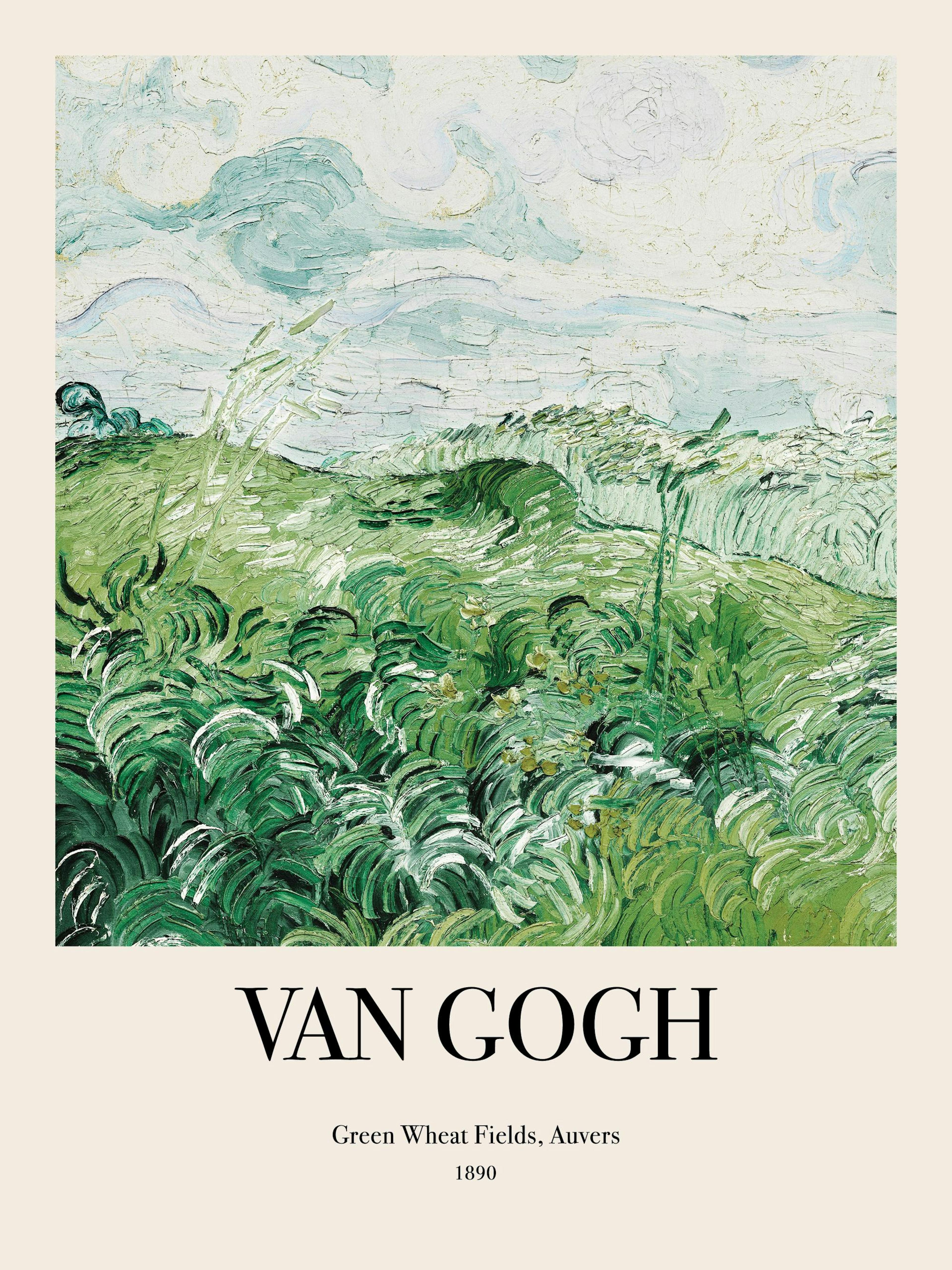Van Gogh - Green Wheat Fields, Auvers No2 Print 0