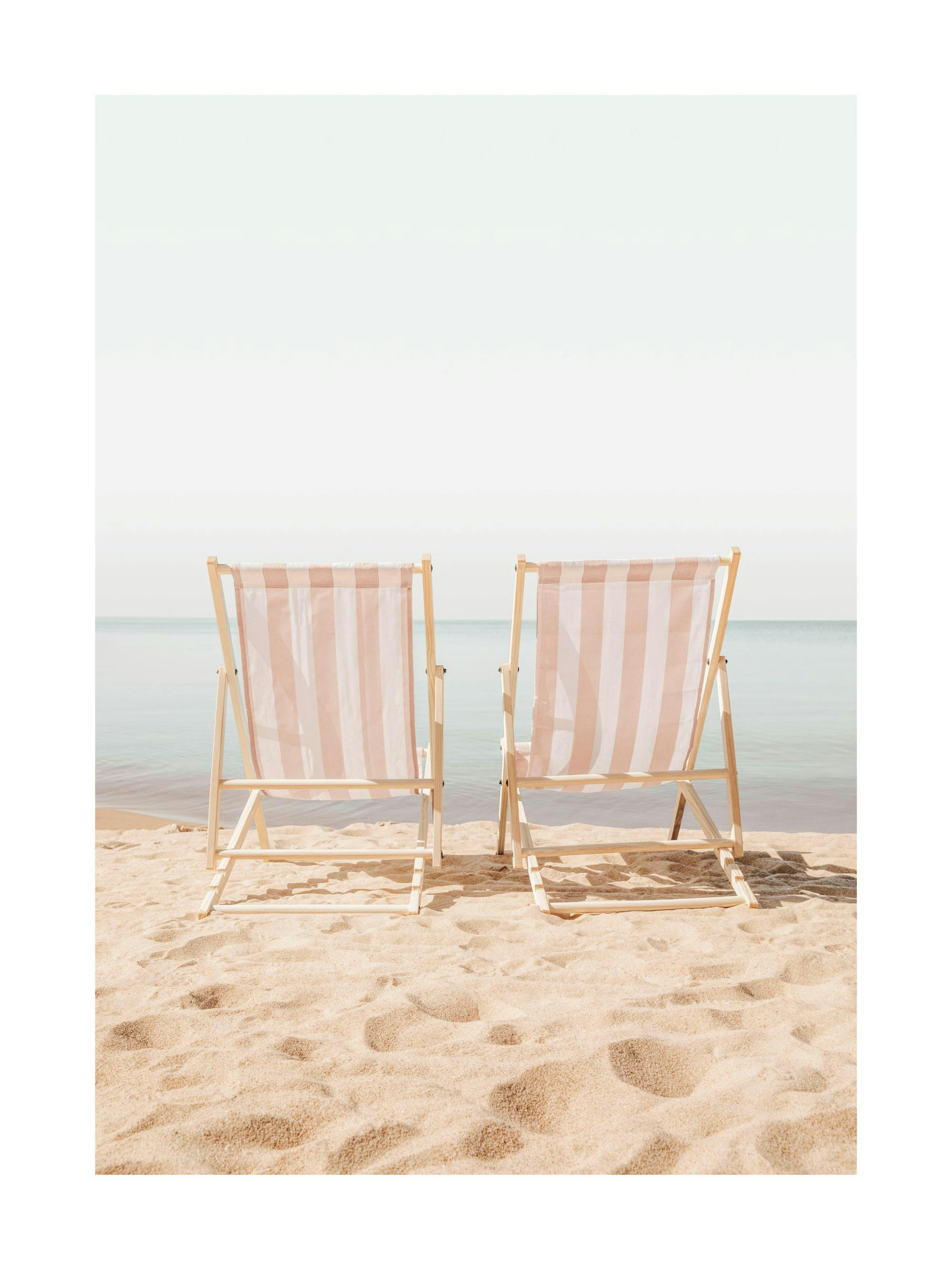 Pair of Sunbeds Poster