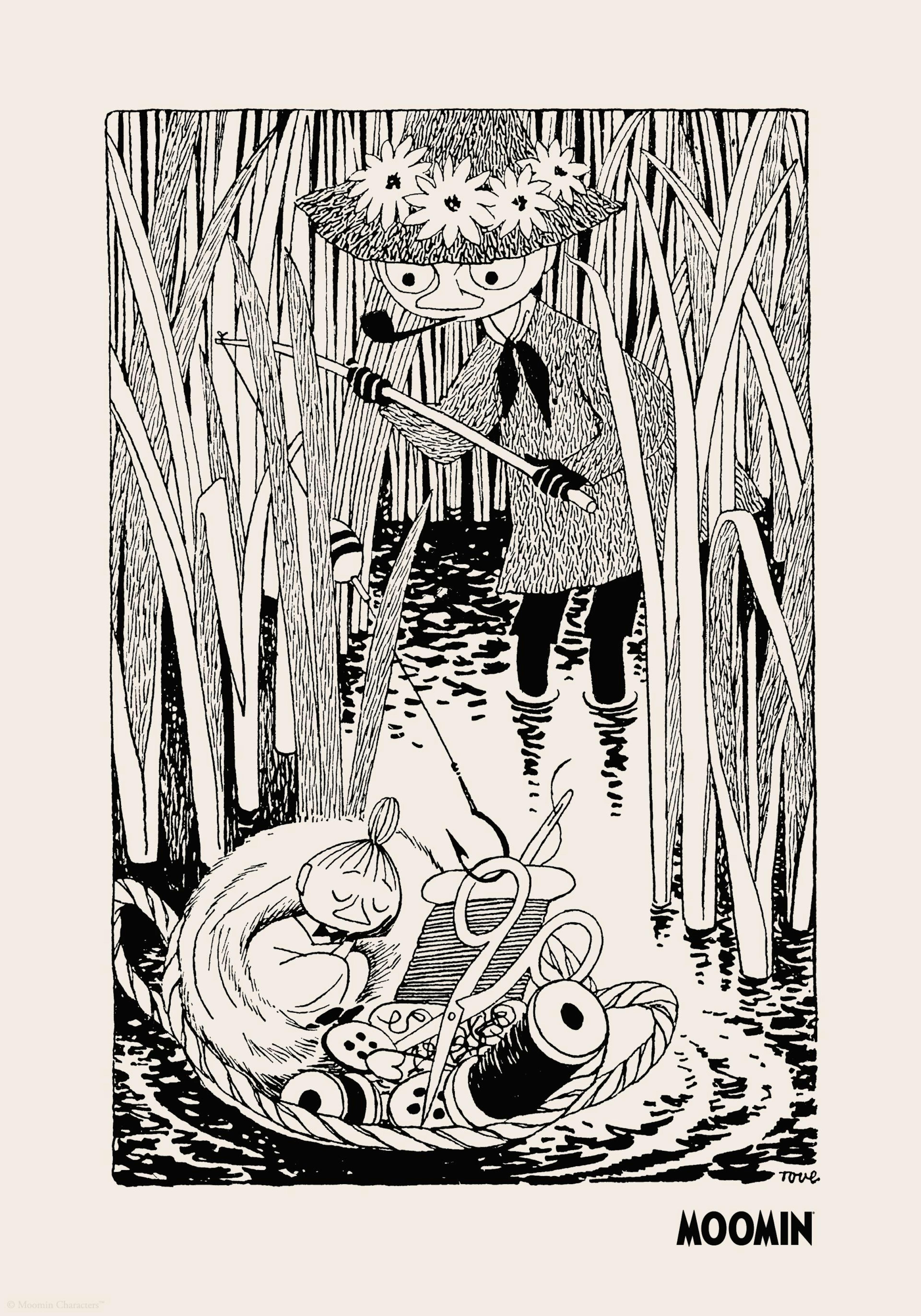 Moomin - Snufkin Fishing Poster