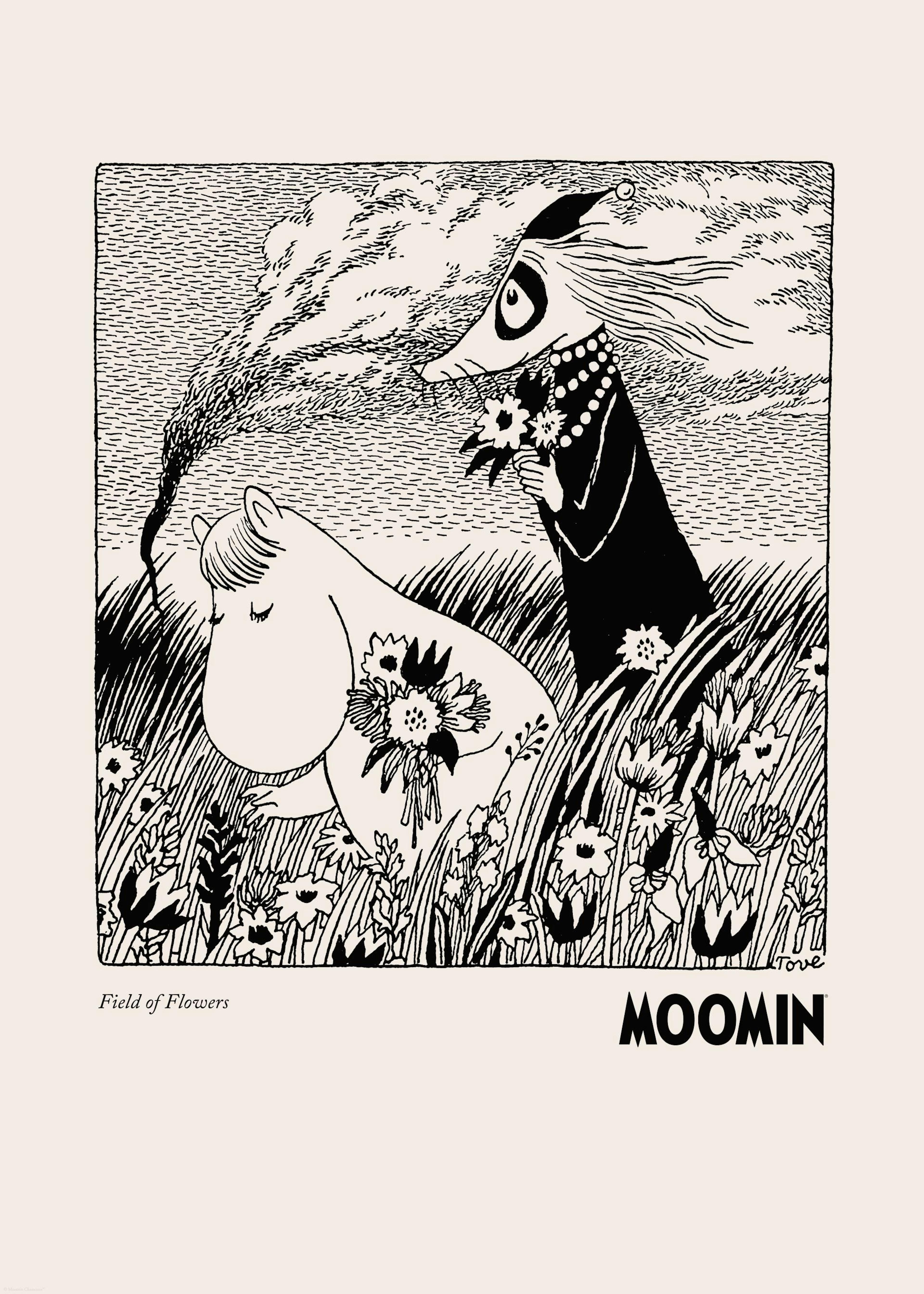 Moomin - Field of Flowers Print 0