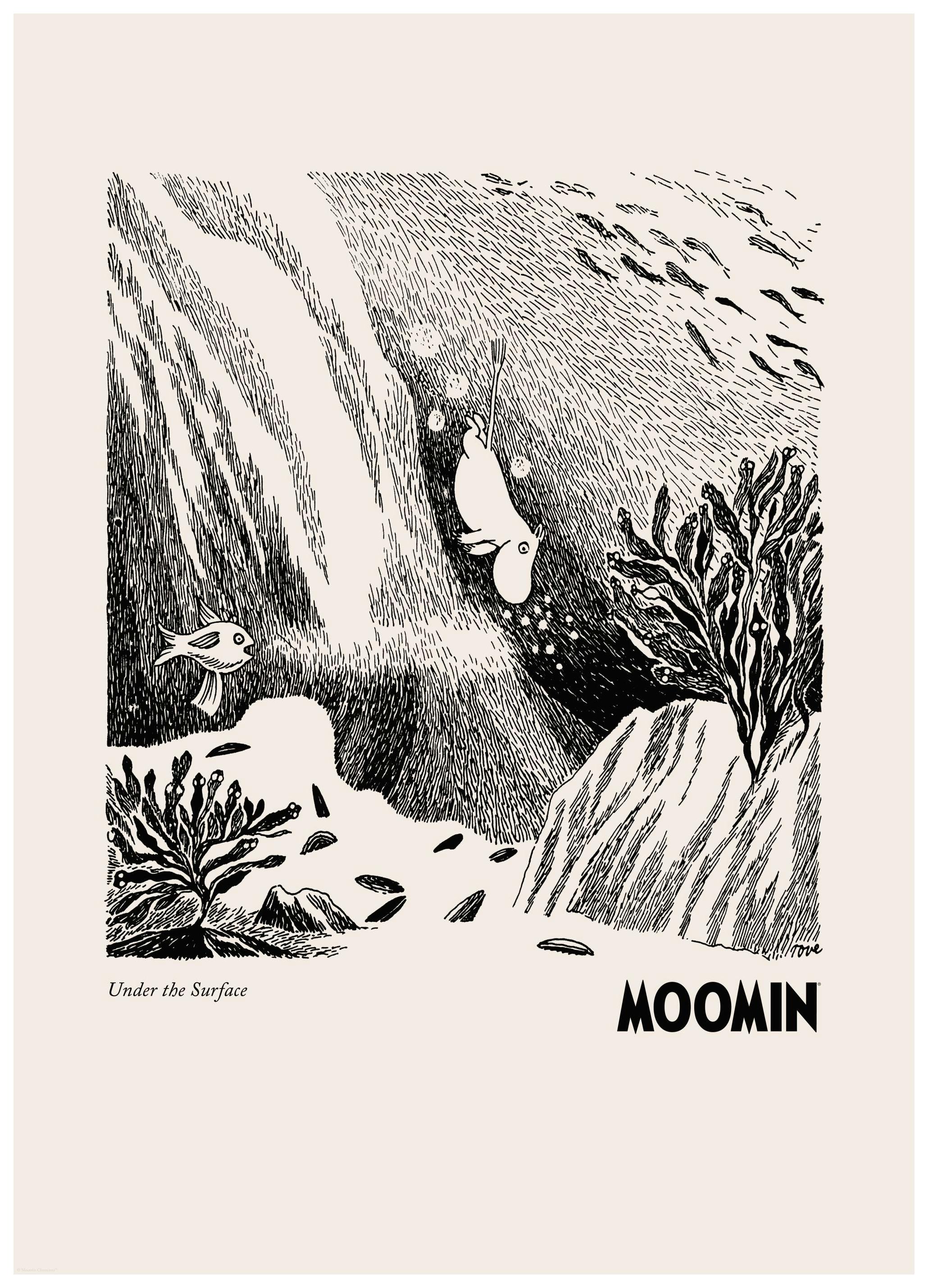 Prints - Moomin - Under the Surface Print (21x30 cm) - Moomin illustrations