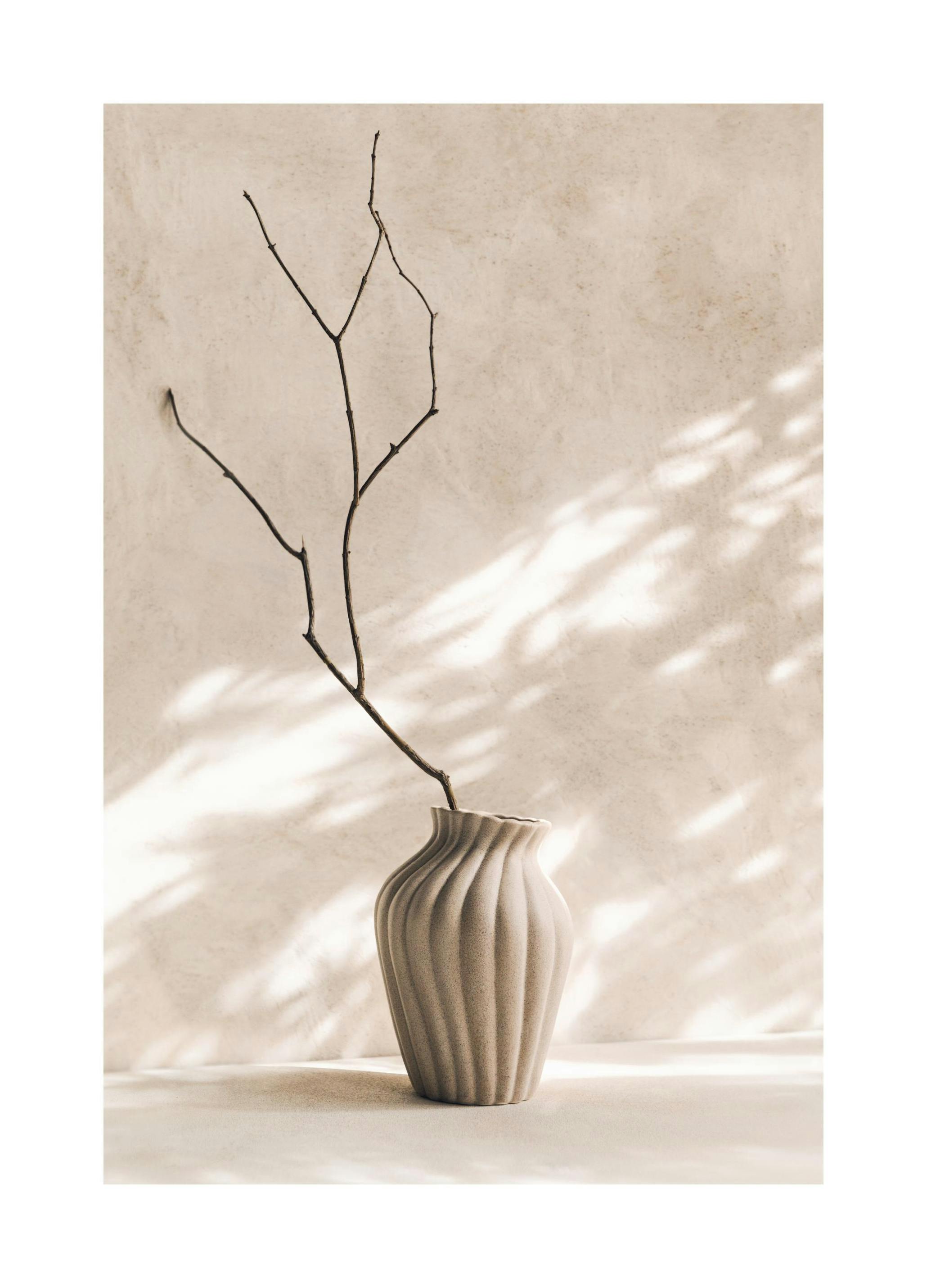 Elegant Vase Poster (30x40 cm) - Nordic Retreat