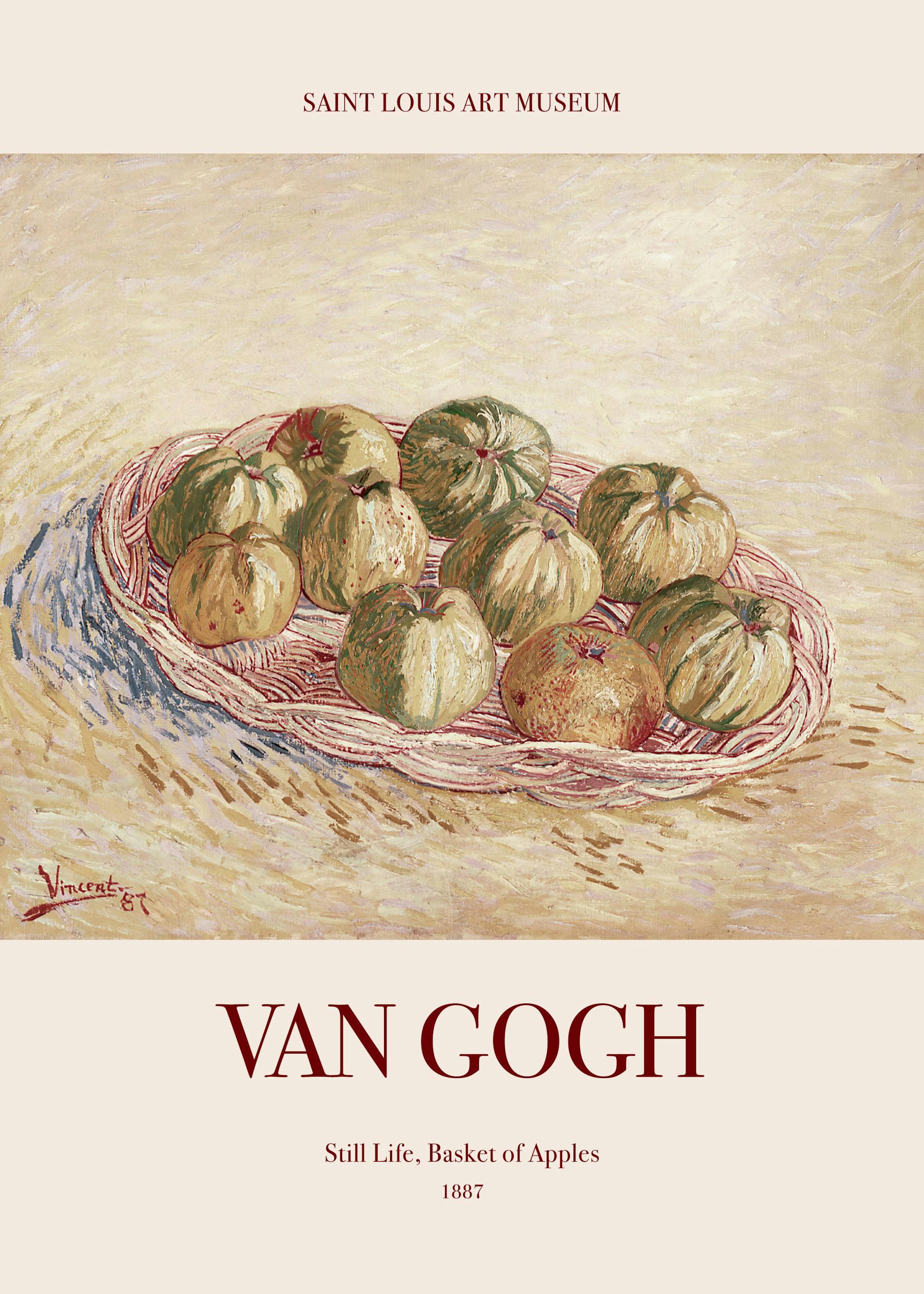 Van Gogh - Still Life, Basket of Apples Print 0