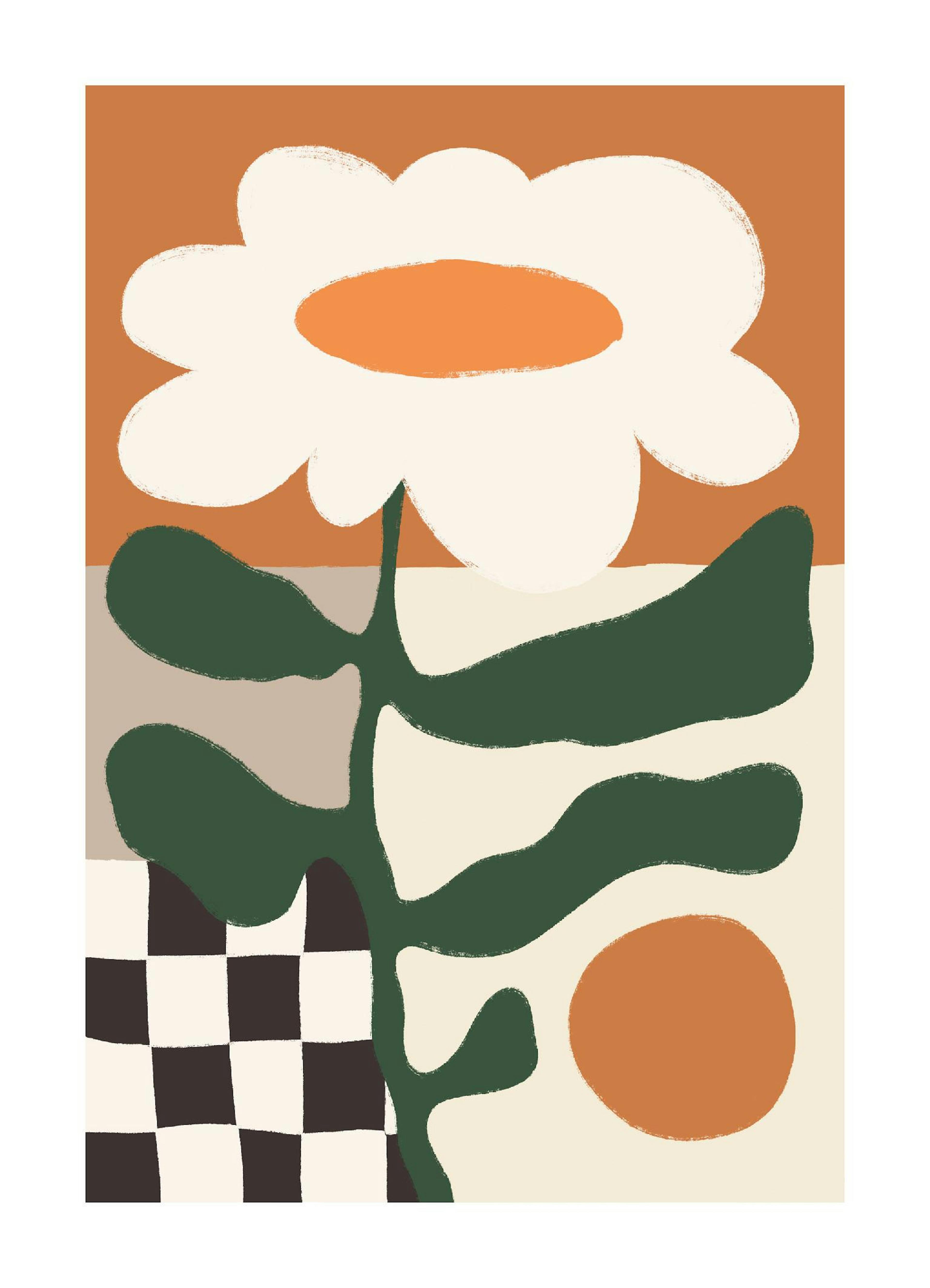 Retro Flower Print