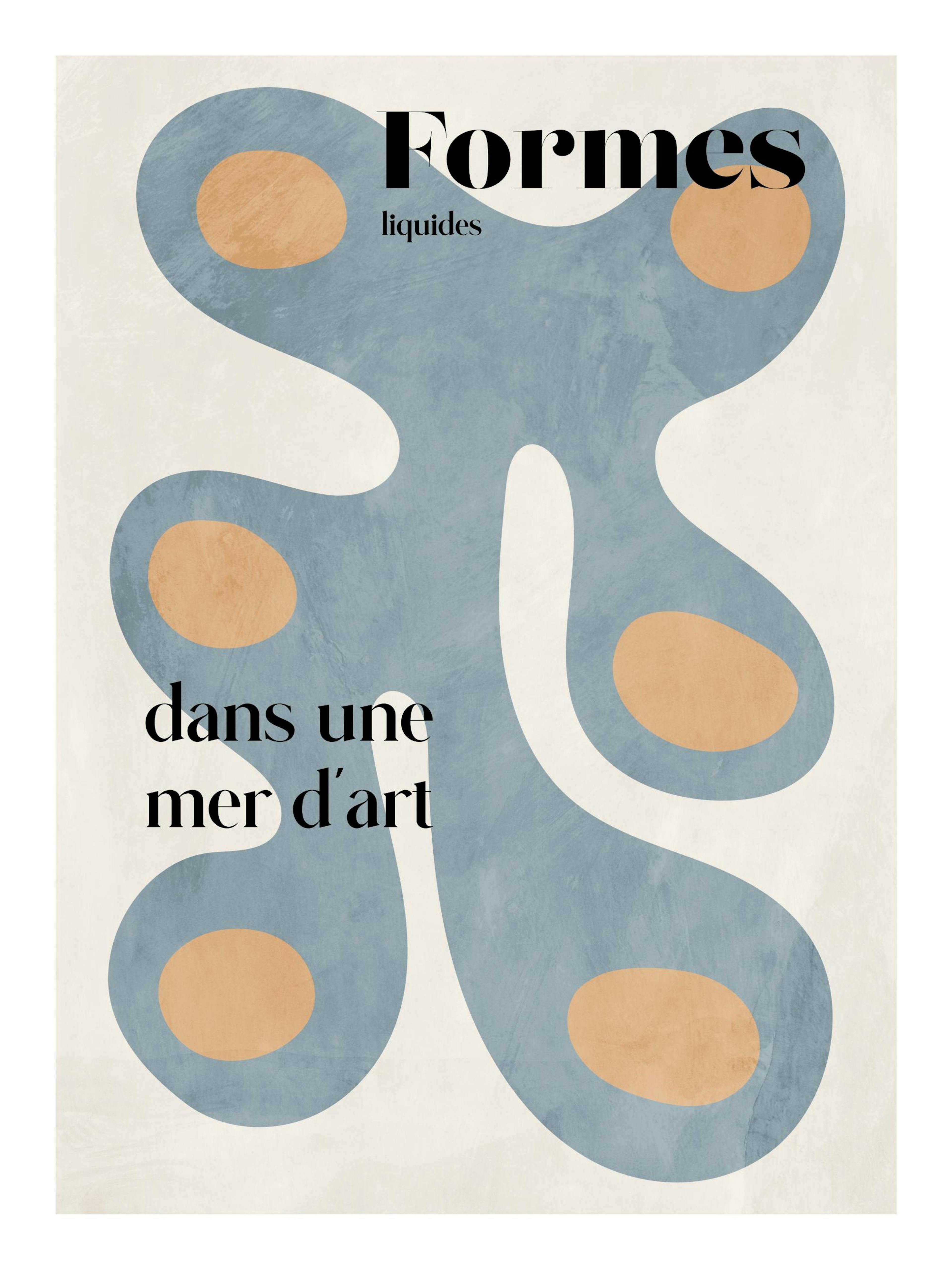 Liquid Shapes No1 Poster