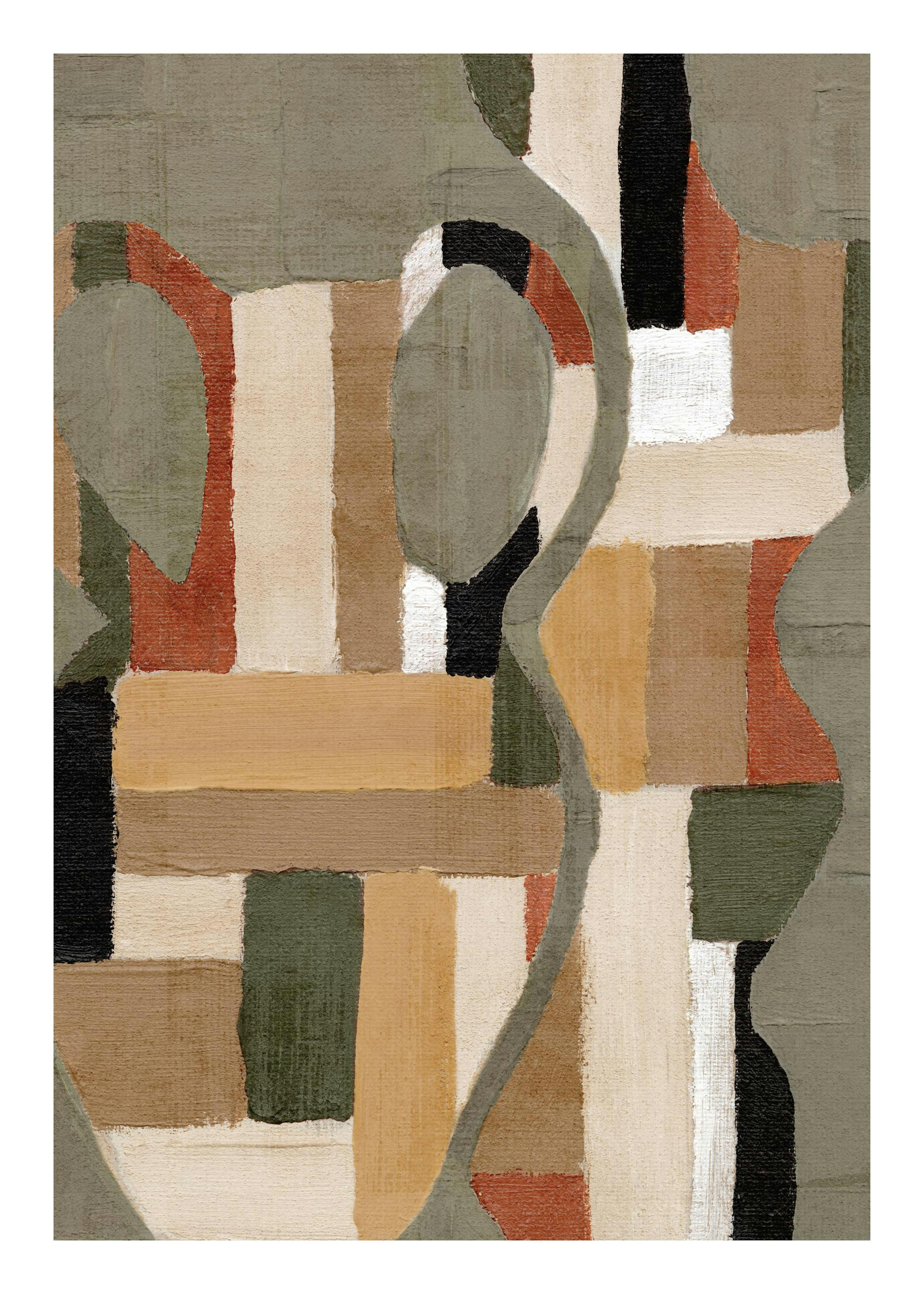 Painted Shapes No1 Poster 0