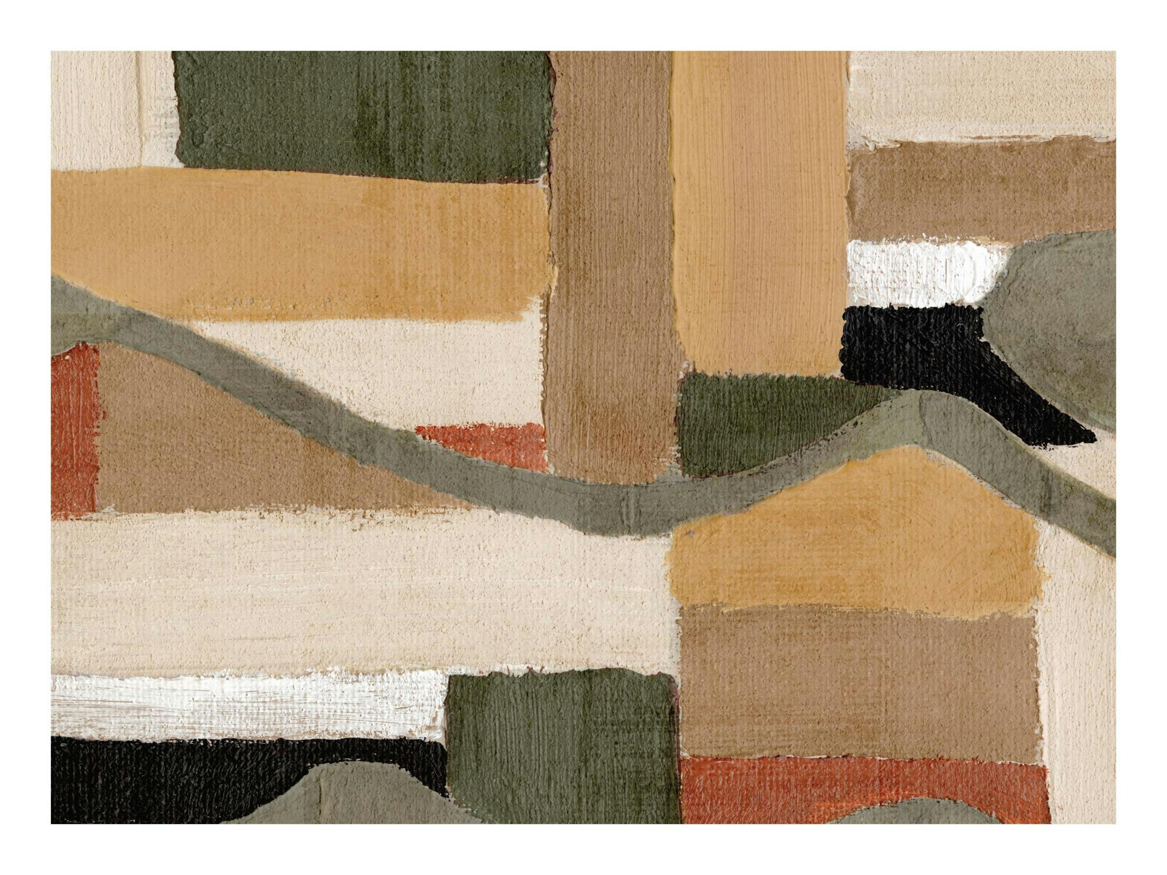 Painted Shapes No2 Print
