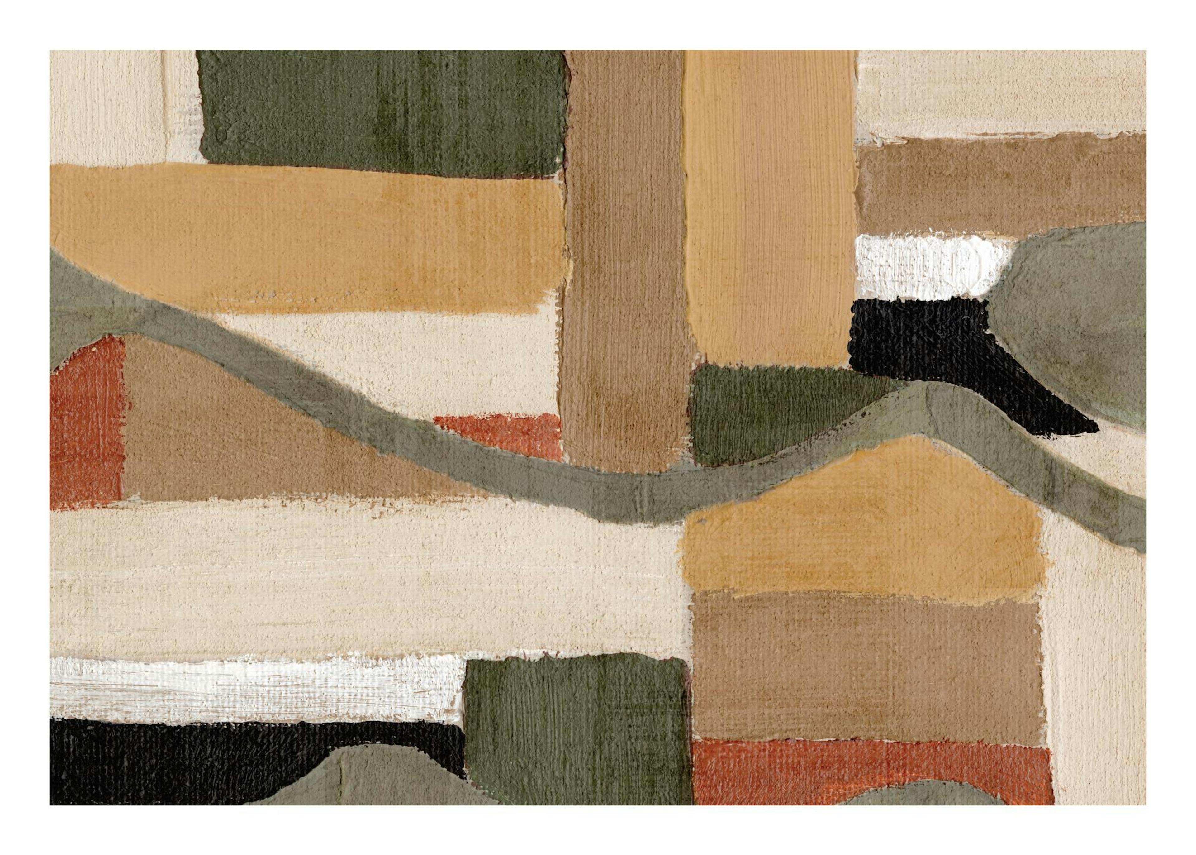 Painted Shapes No2 Print 0