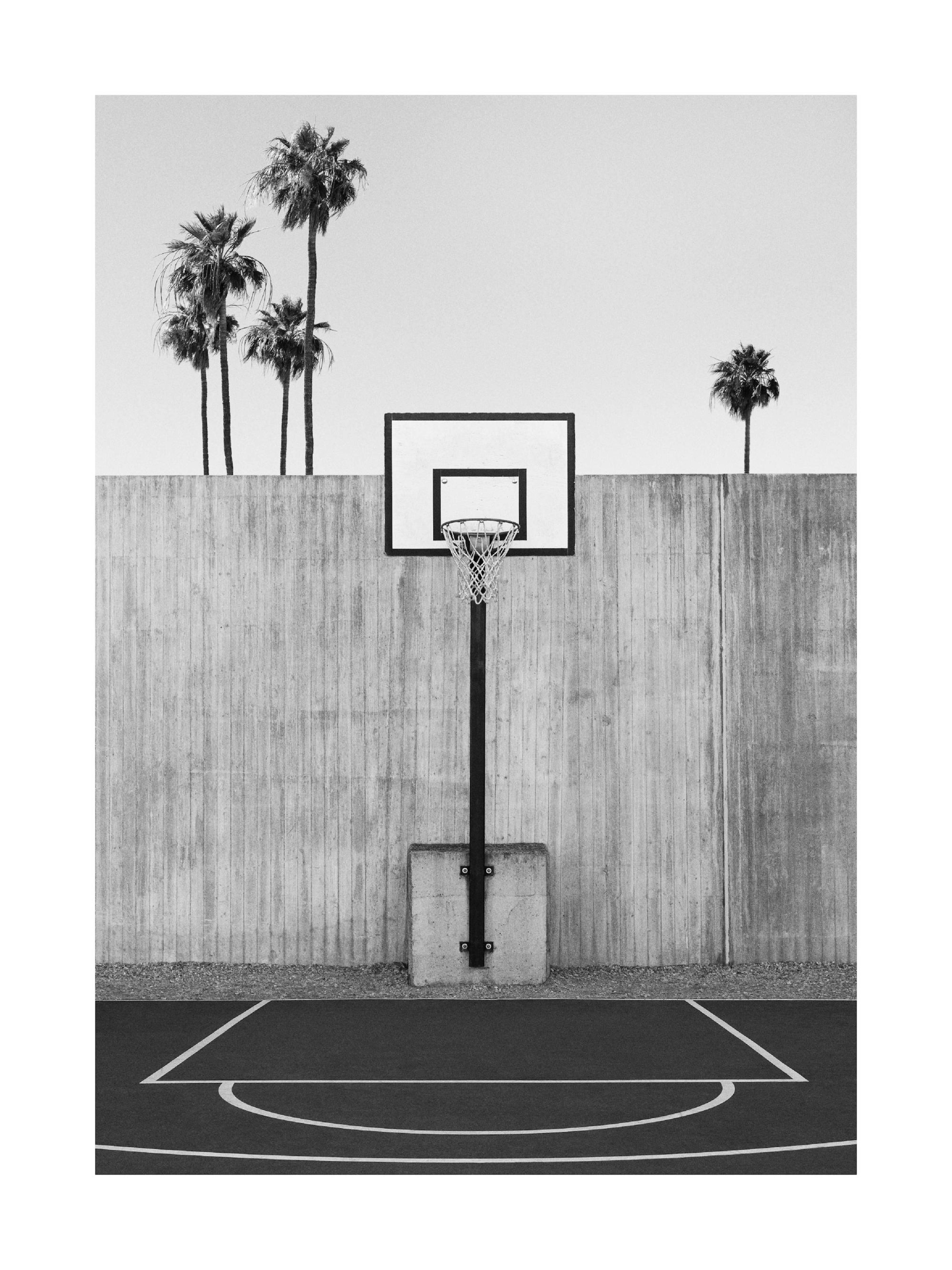 California Basketball Court Print