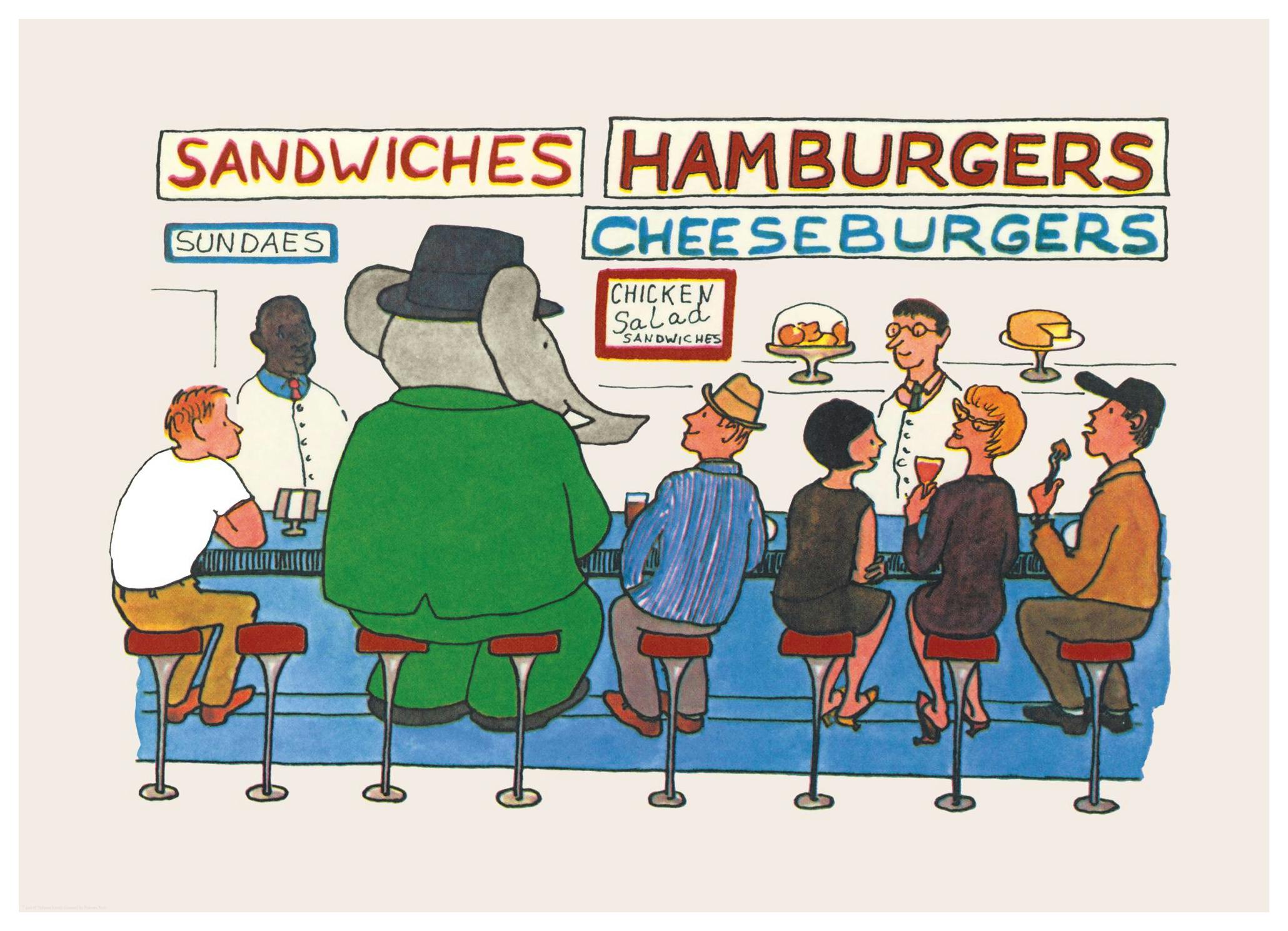 Prints - Babar - Babar Comes to America Print (21x30 cm) - Babar