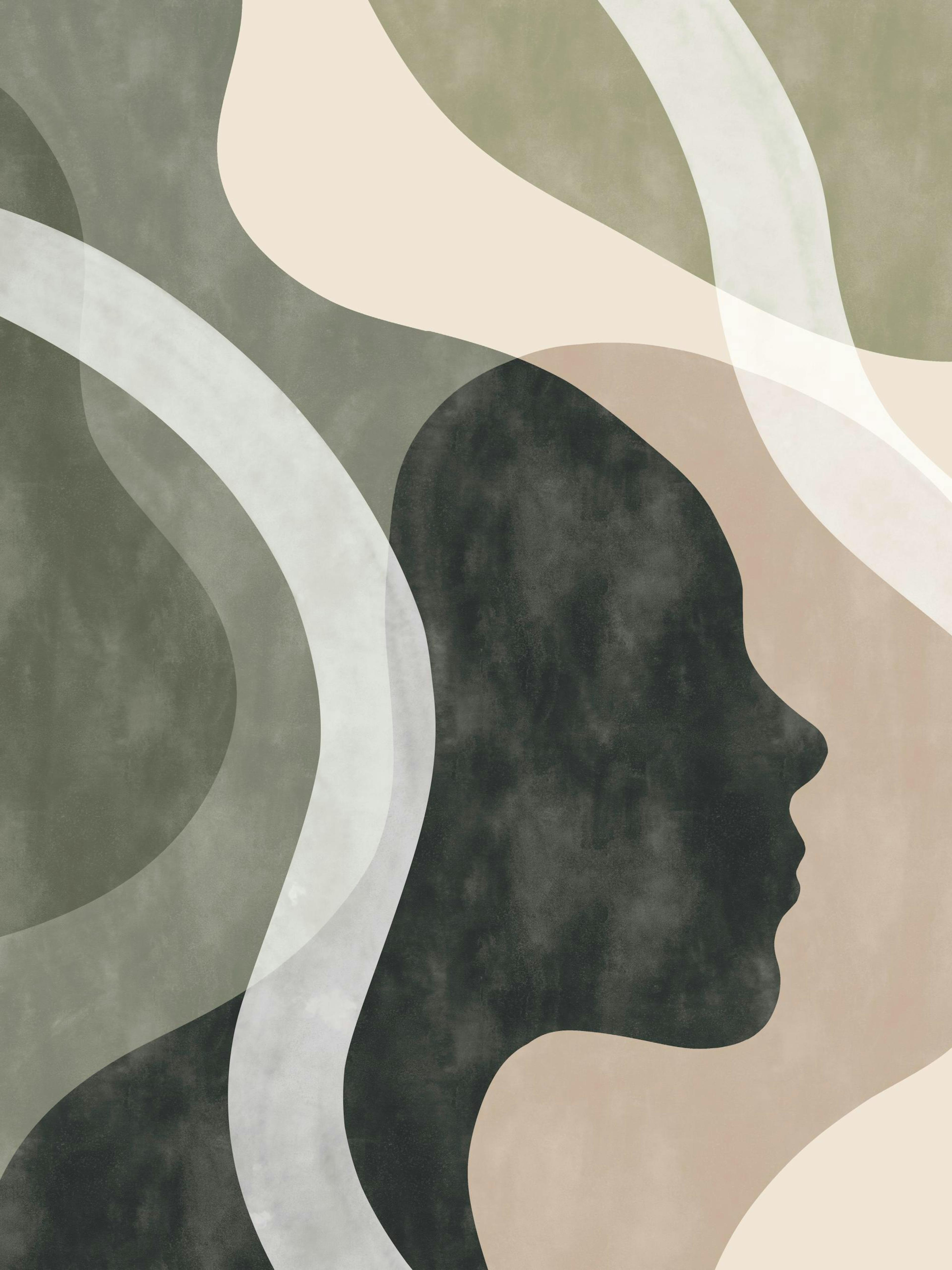 Shapes of a Face No1 Poster