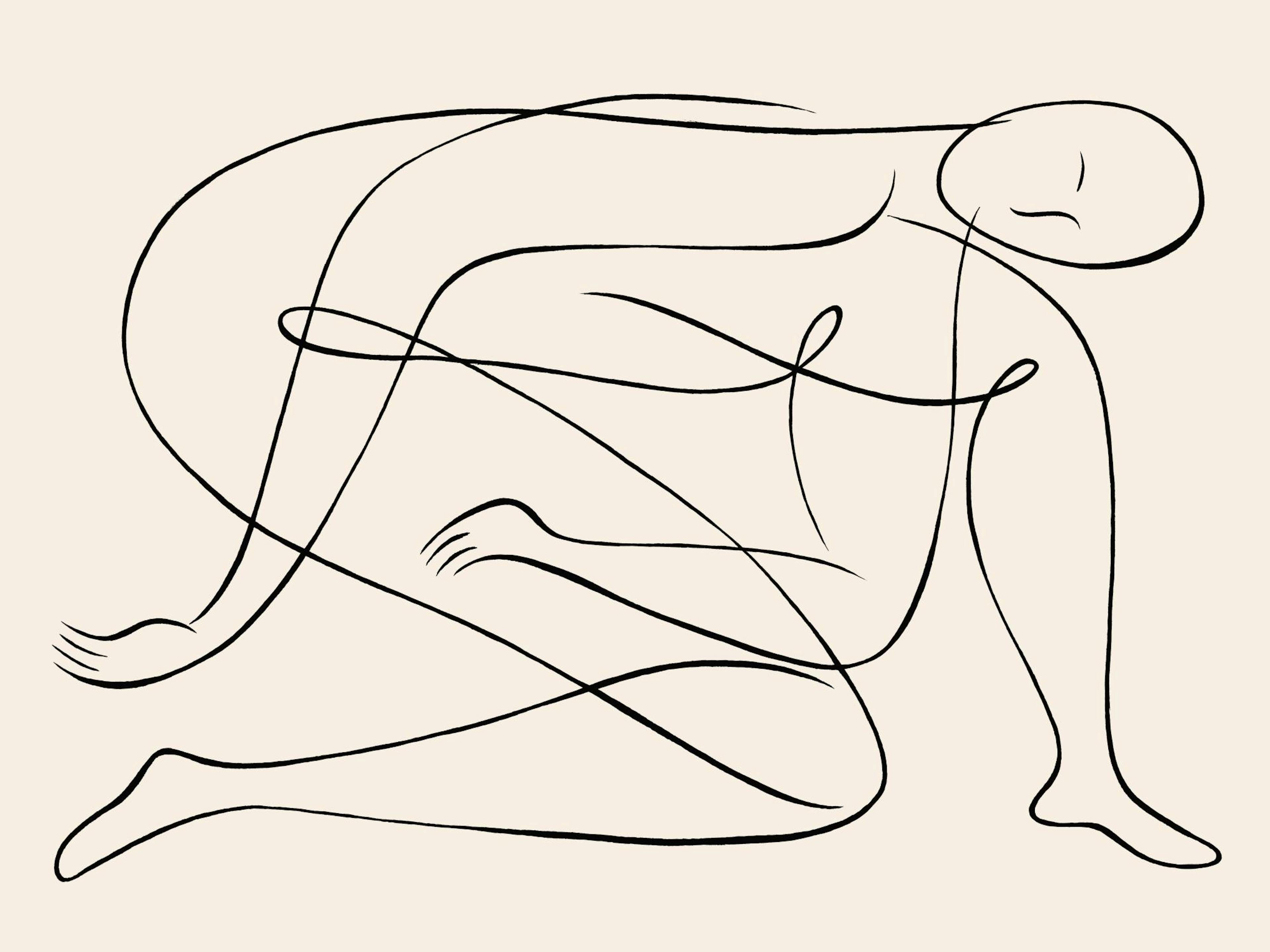 Line Art Pose Poster 0