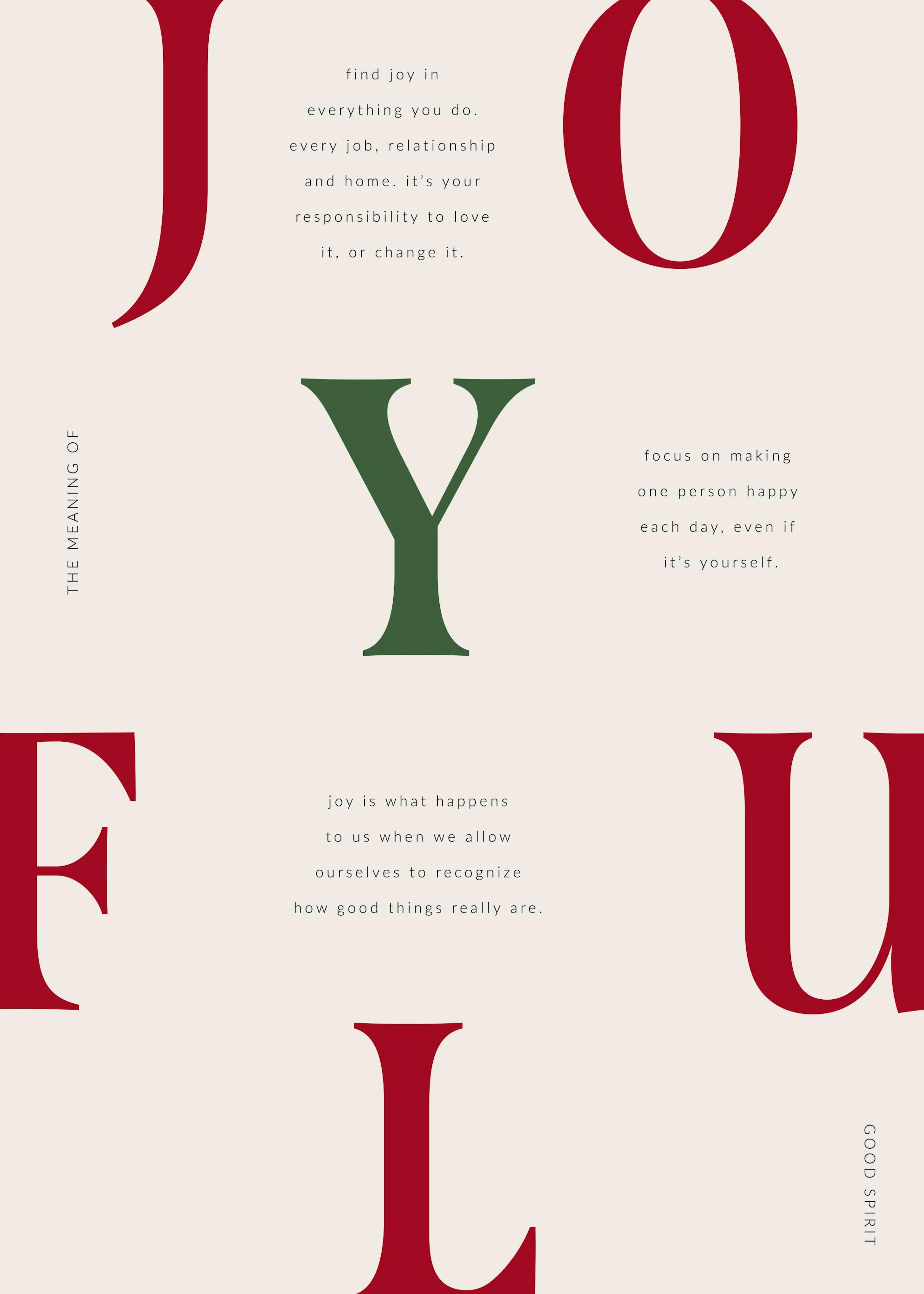 Joyful Letters Plakat 0