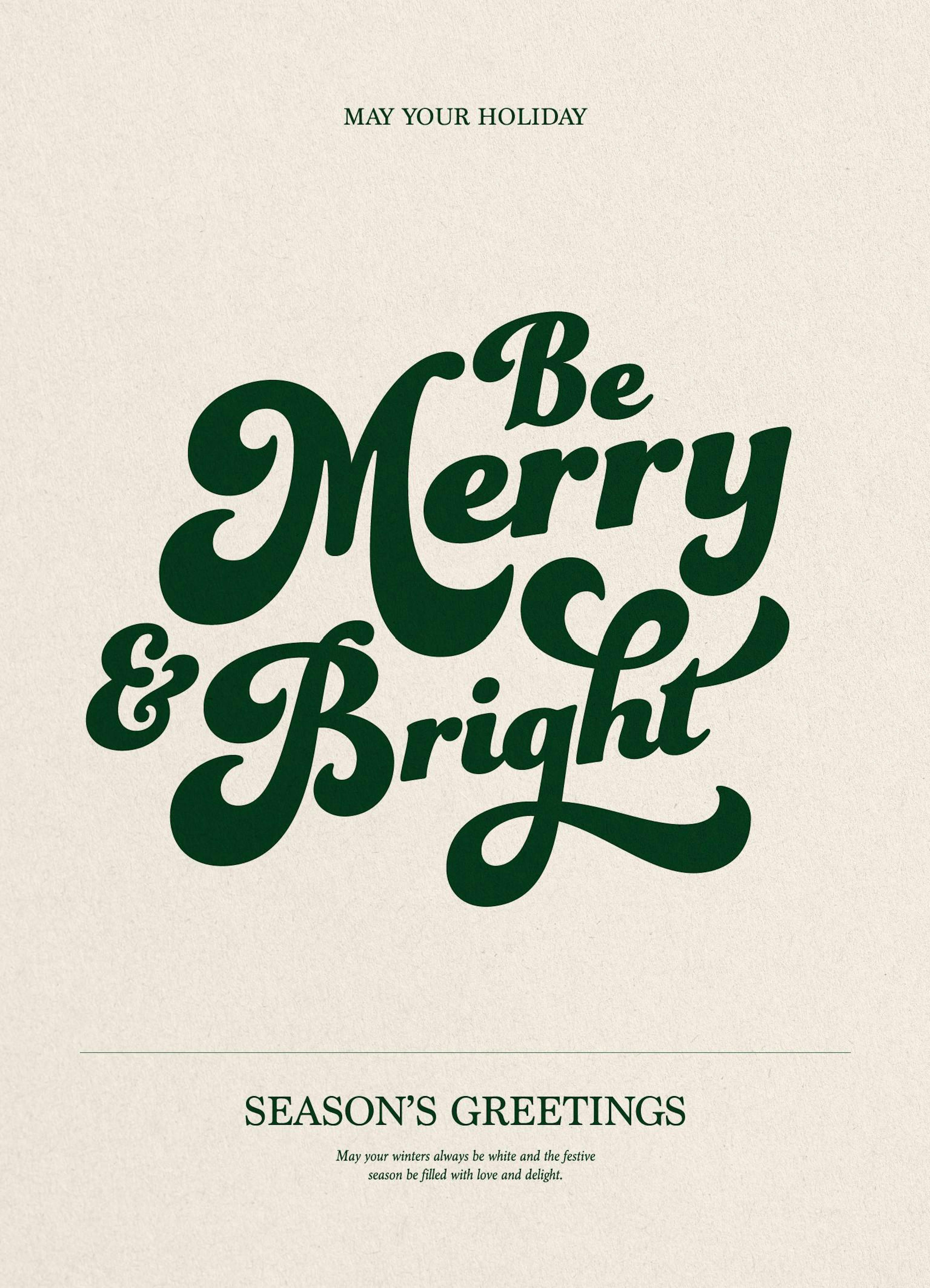 Be Merry and Bright Poster