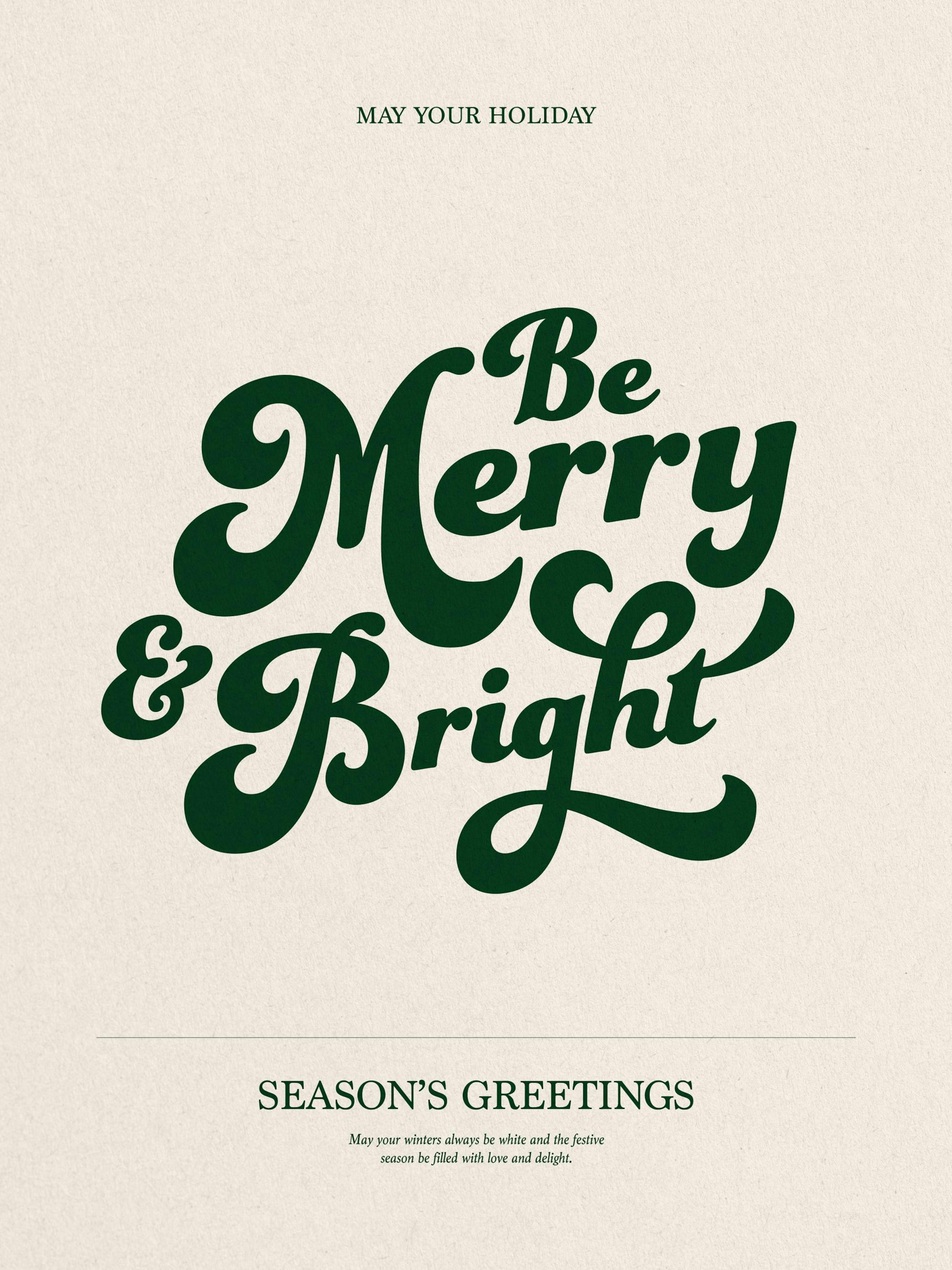 Be Merry and Bright Print 0