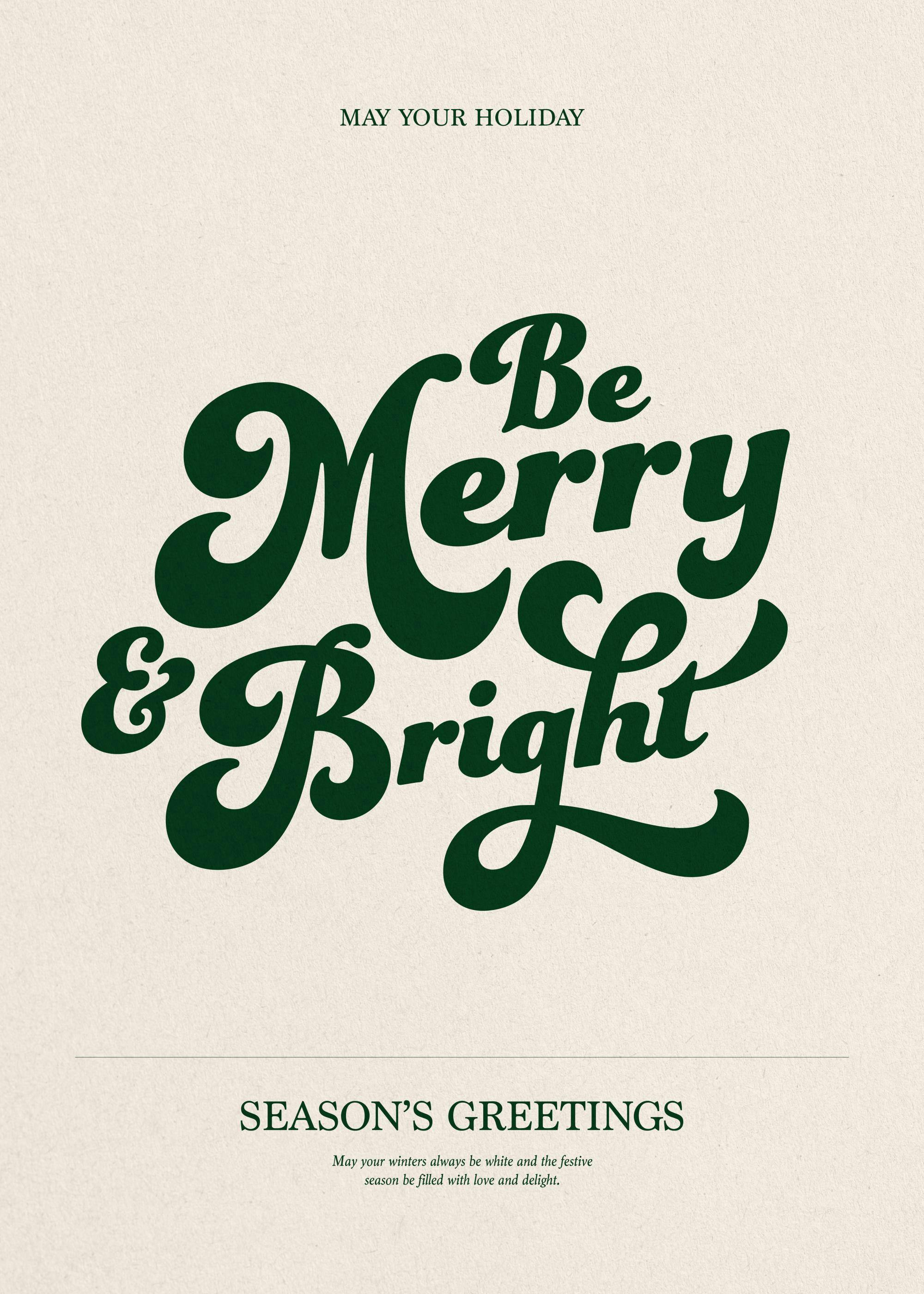 Be Merry and Bright Plagát 0