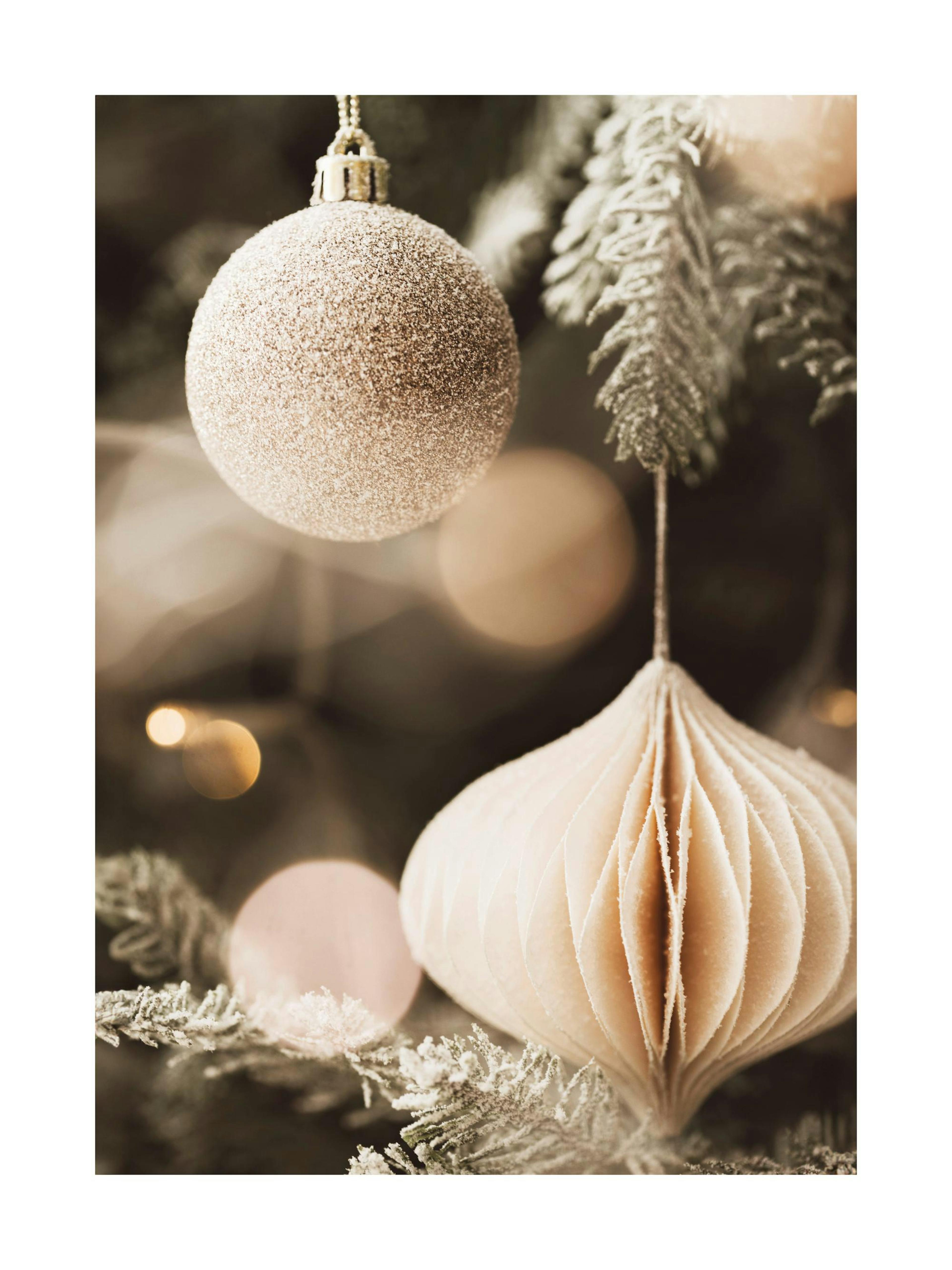 White Ornaments Print 0