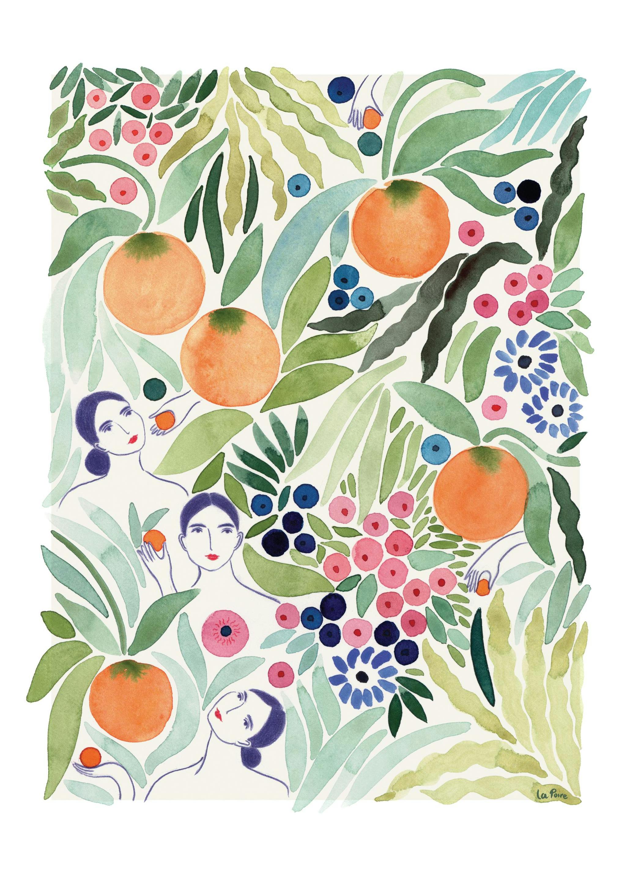 La Poire - Fruit Friends (50x70 cm)