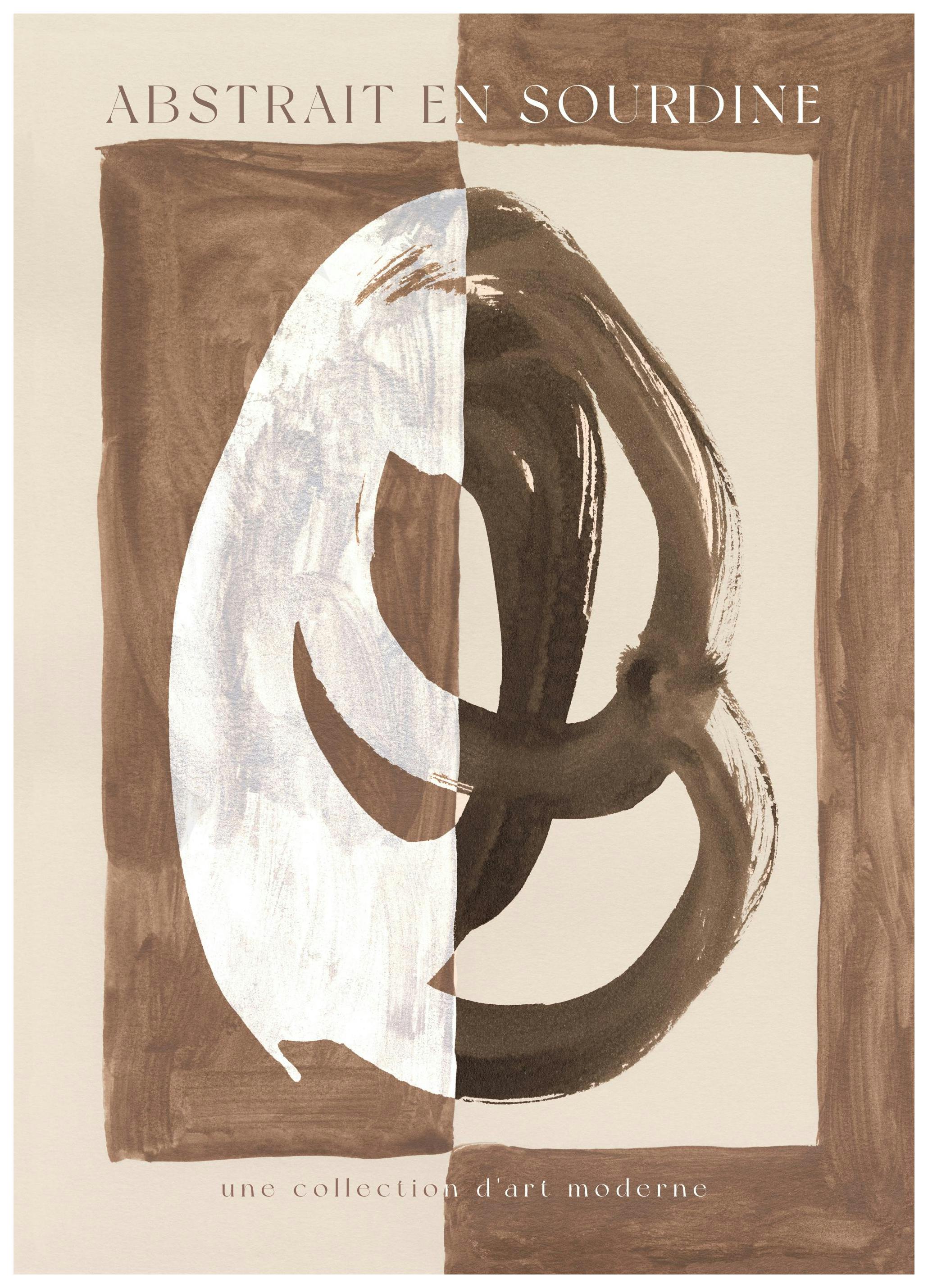 Abstrait En Sourdine Affiche (50x70 cm)