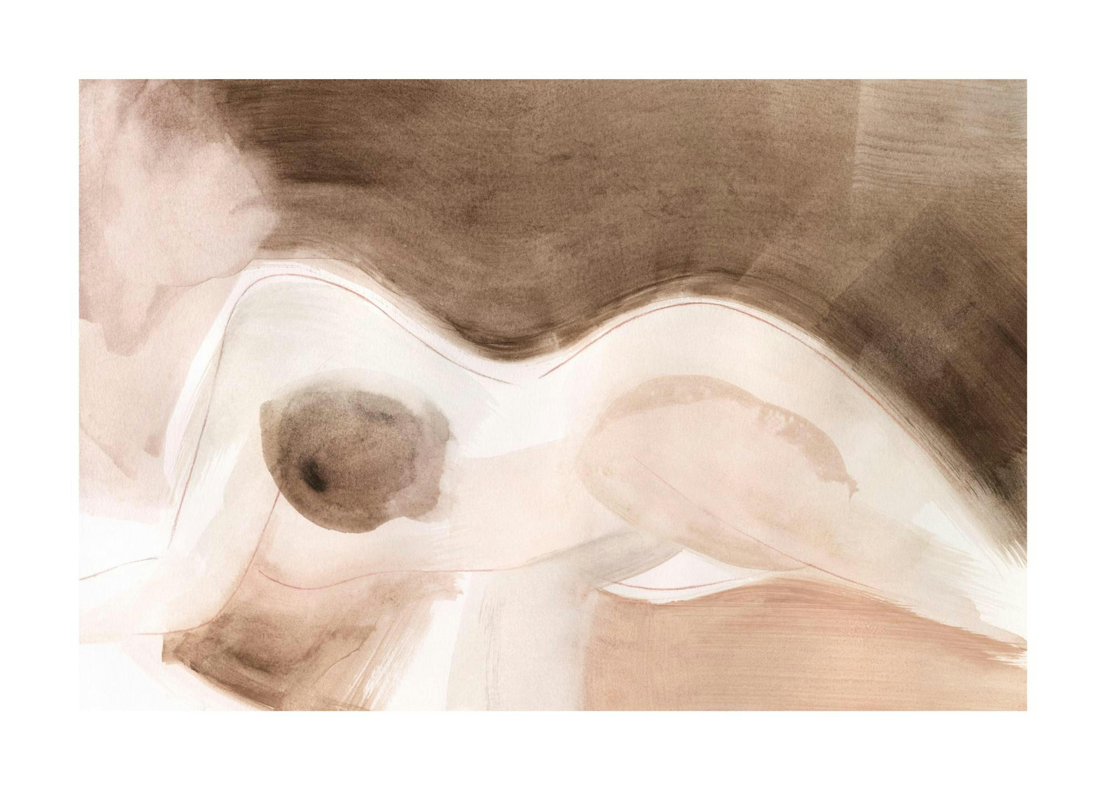 Femme Shapes Watercolor No1 Print