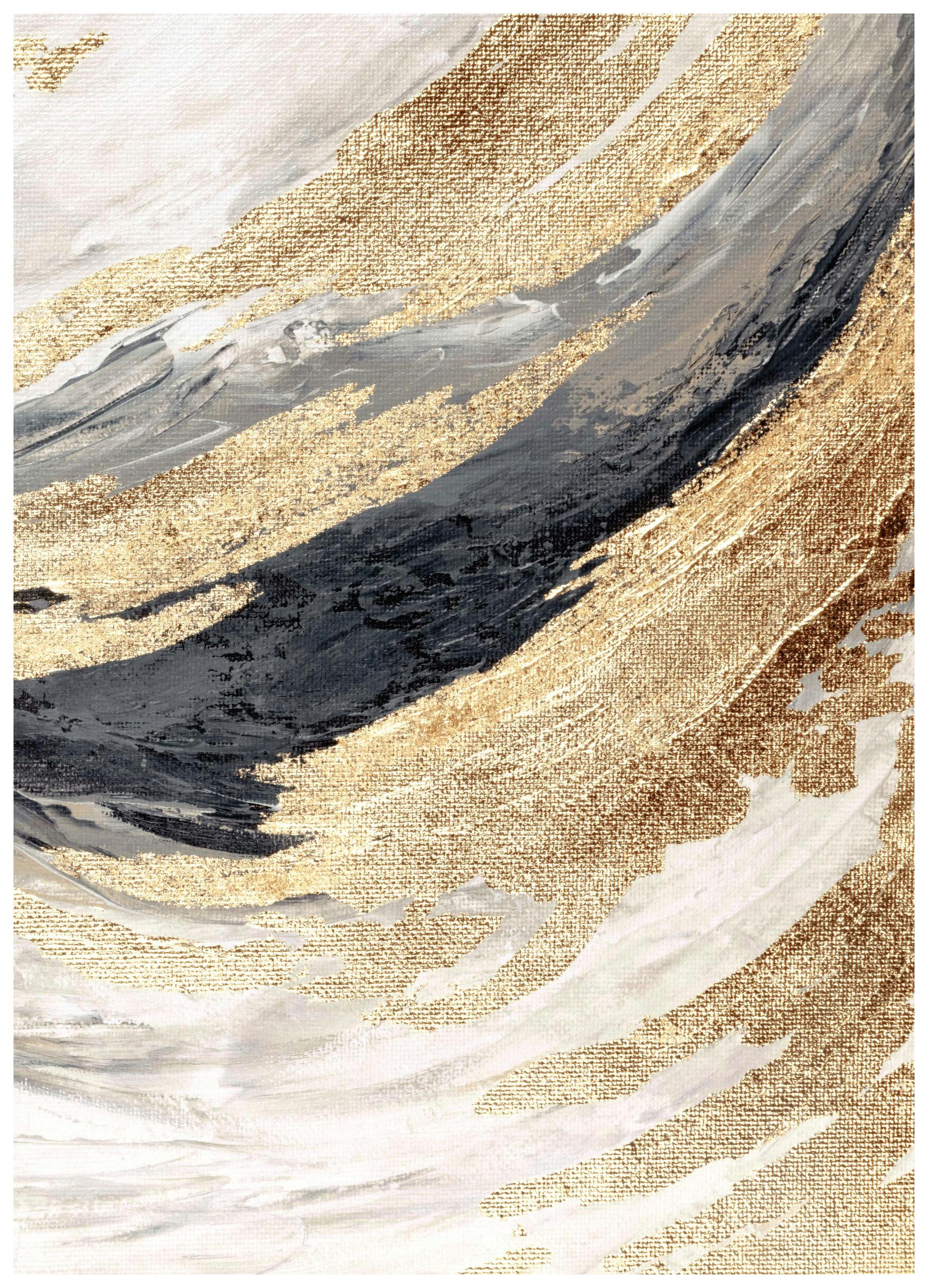 Gold Wave No2 Poster (30x40 cm)