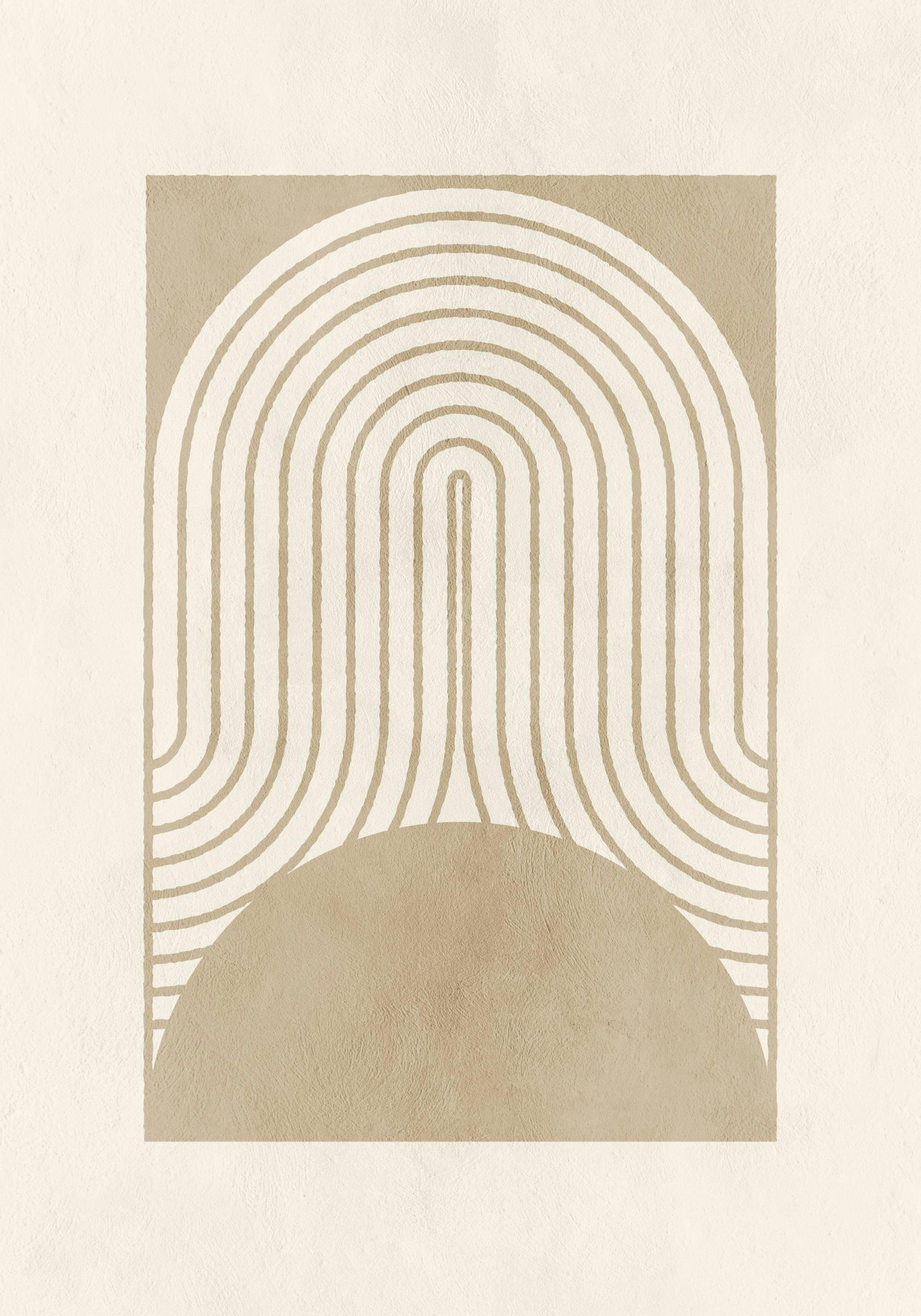 Graphic Shapes and Curves No2 Poster 0