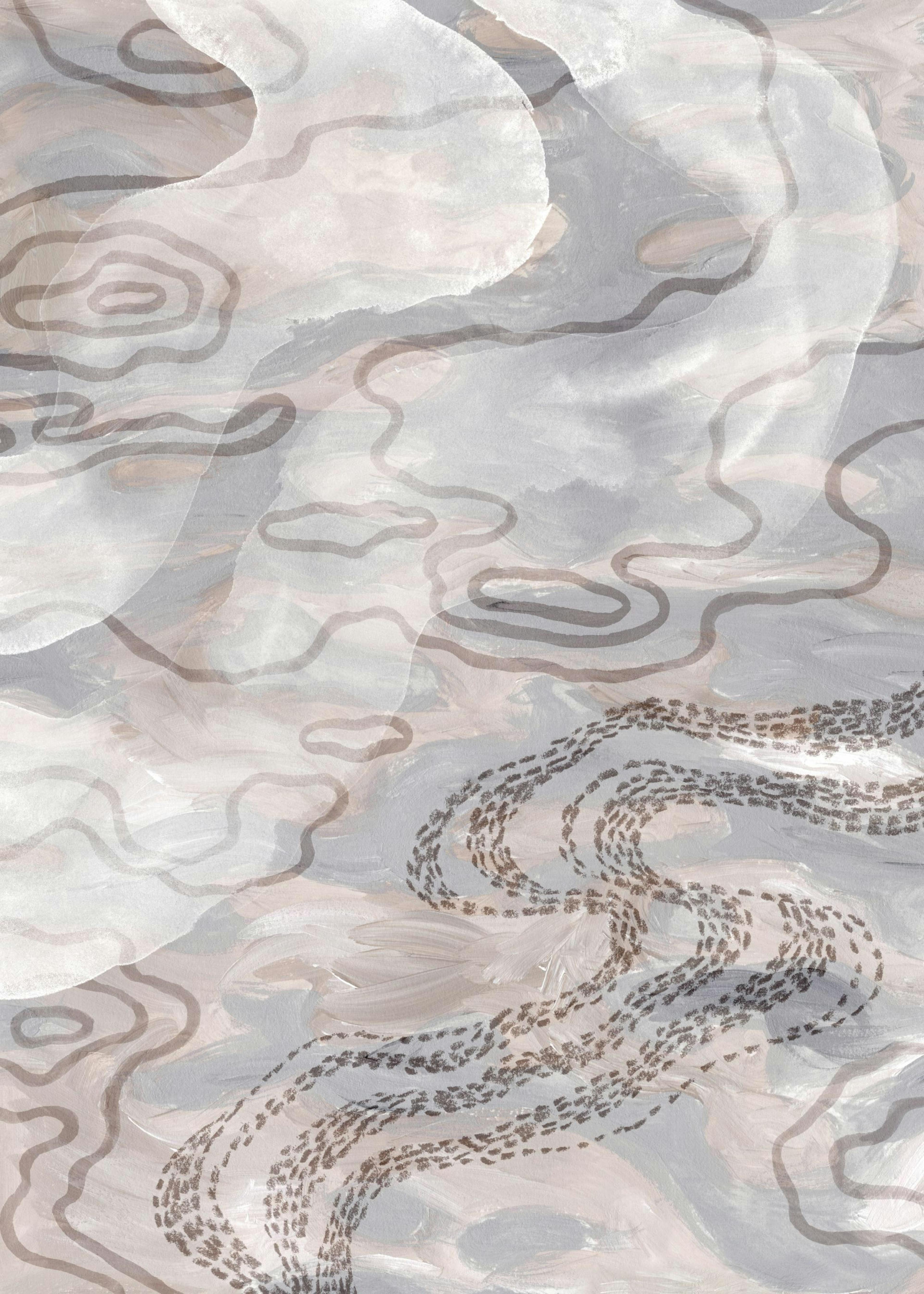 Beige Pattern Duo Poster pack