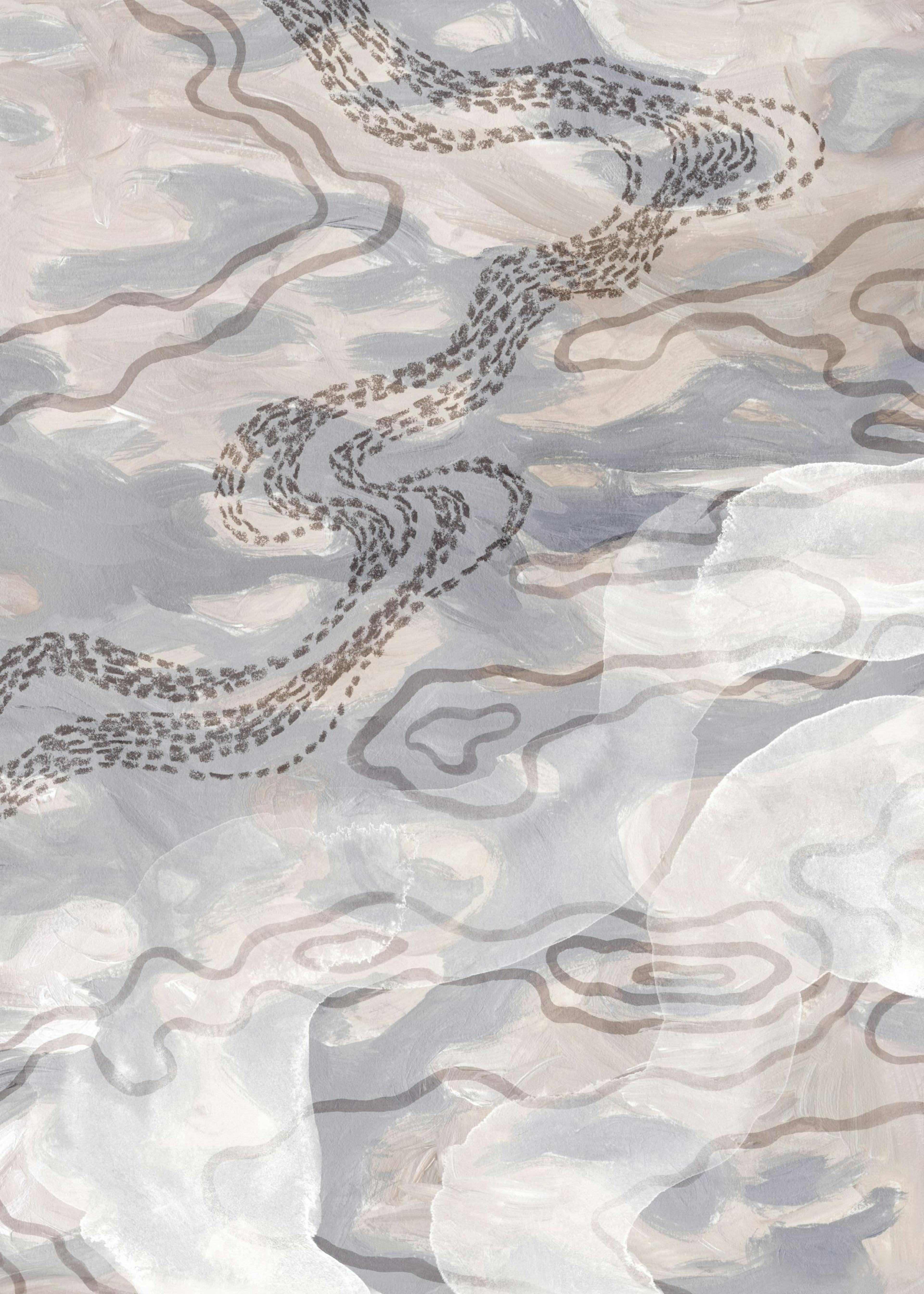 Beige Pattern Duo Poster pack