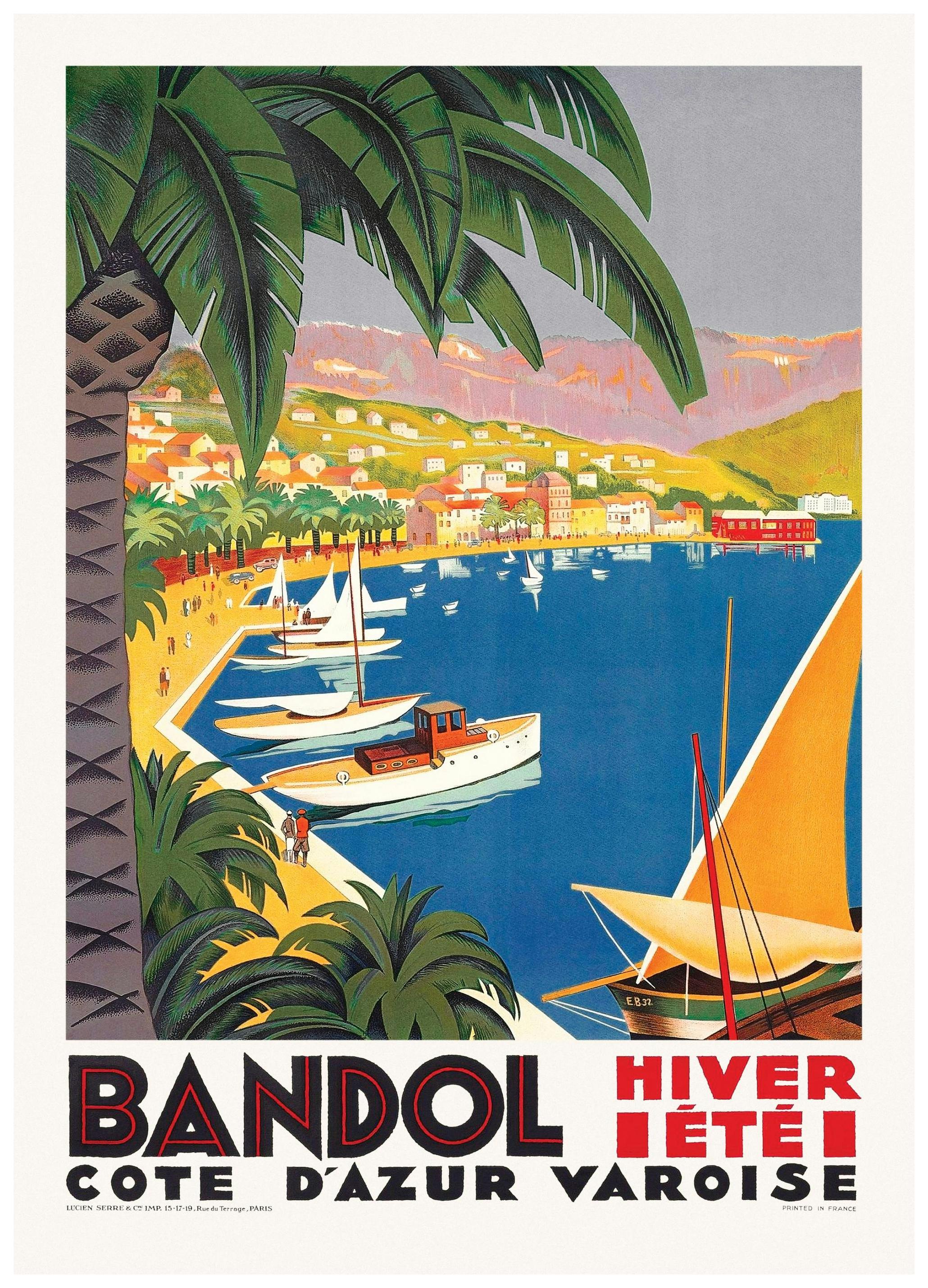 Bandol Vintage Poster (30x40 cm)-Poster