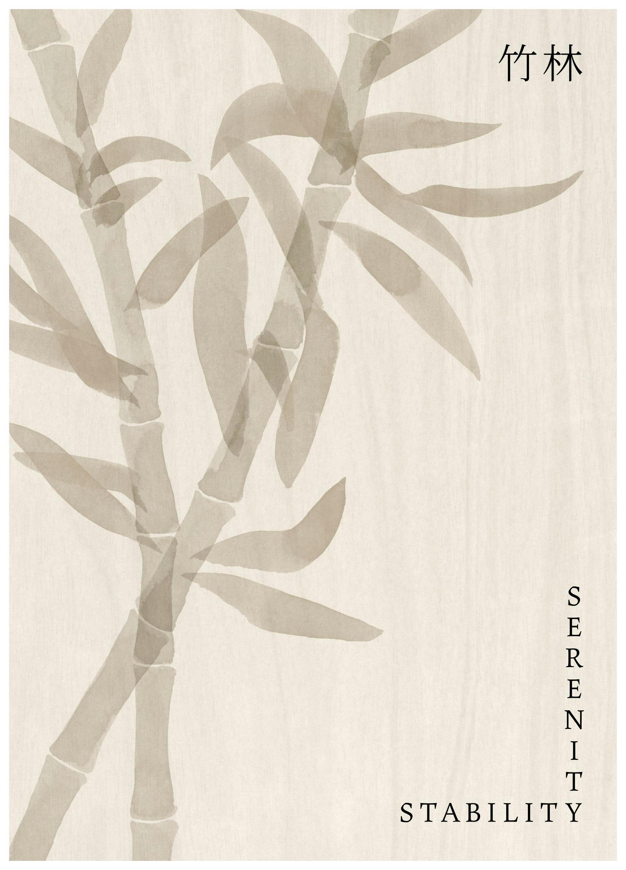 Japandi Bamboo Poster (50x70 cm) - Groene planten