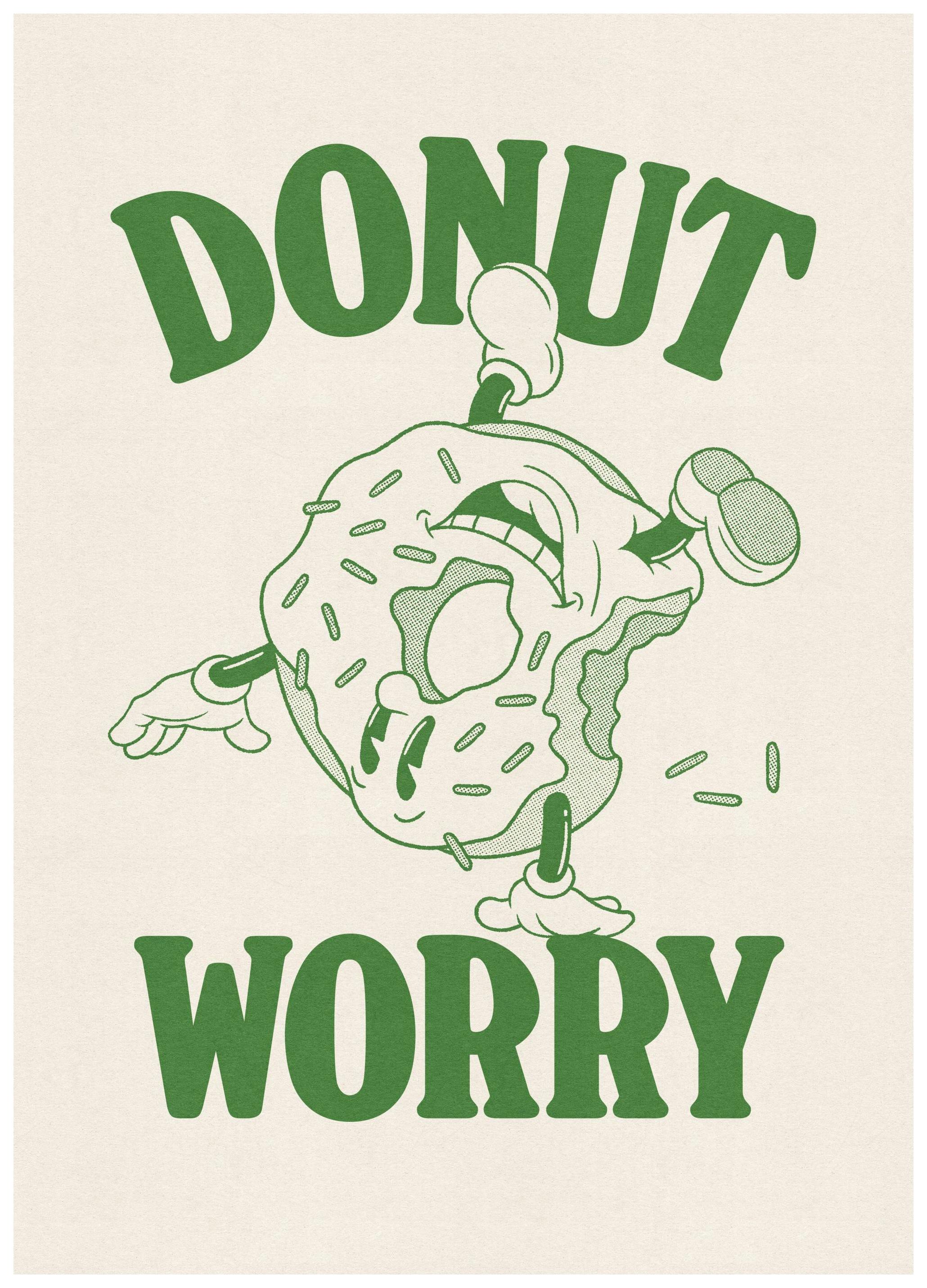 Donut Worry Poster (30x40 cm)- Posters vintage