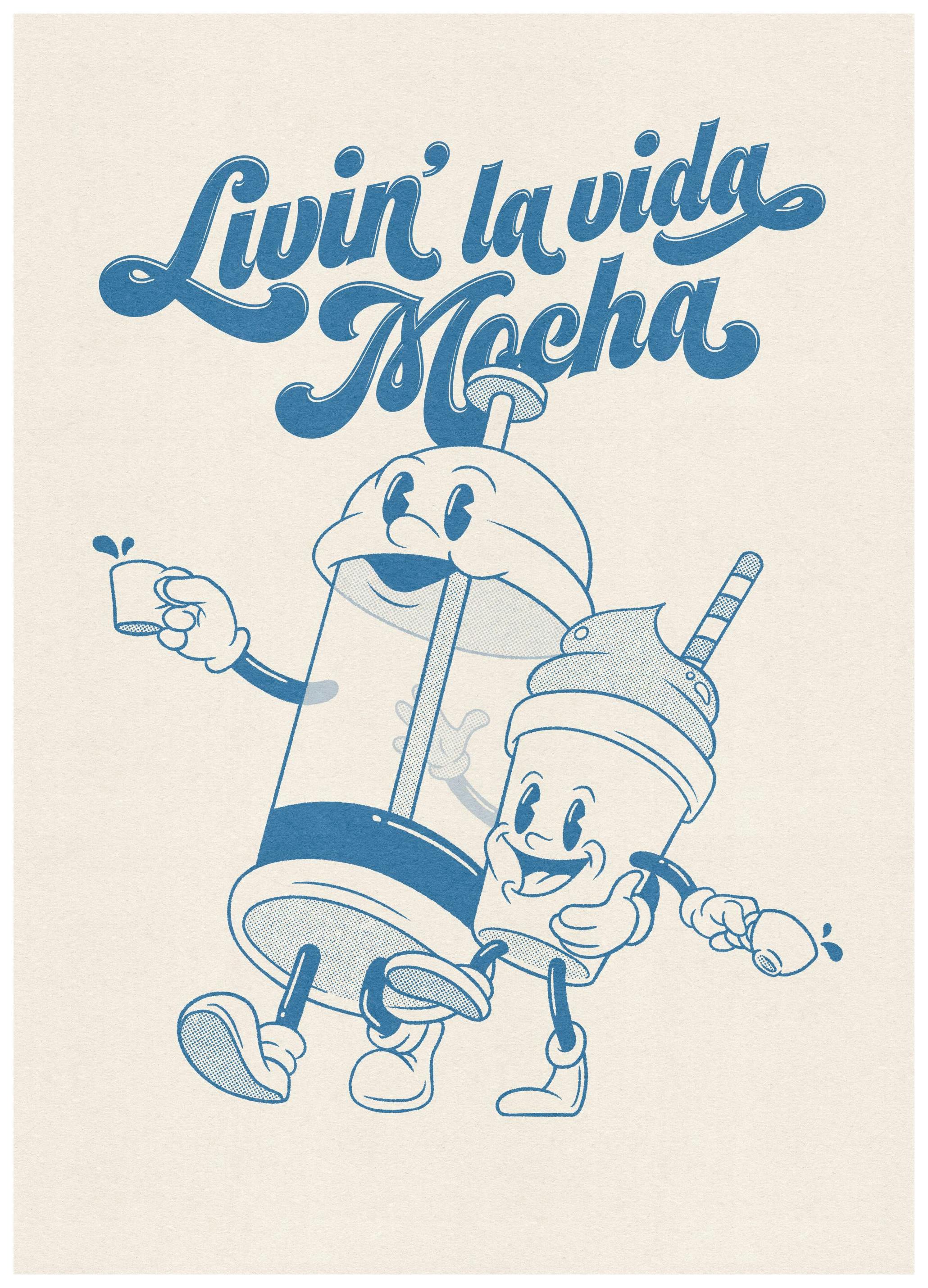 Prints - Livin' la Vida Mocha Print (21x30 cm) - Vintage posters