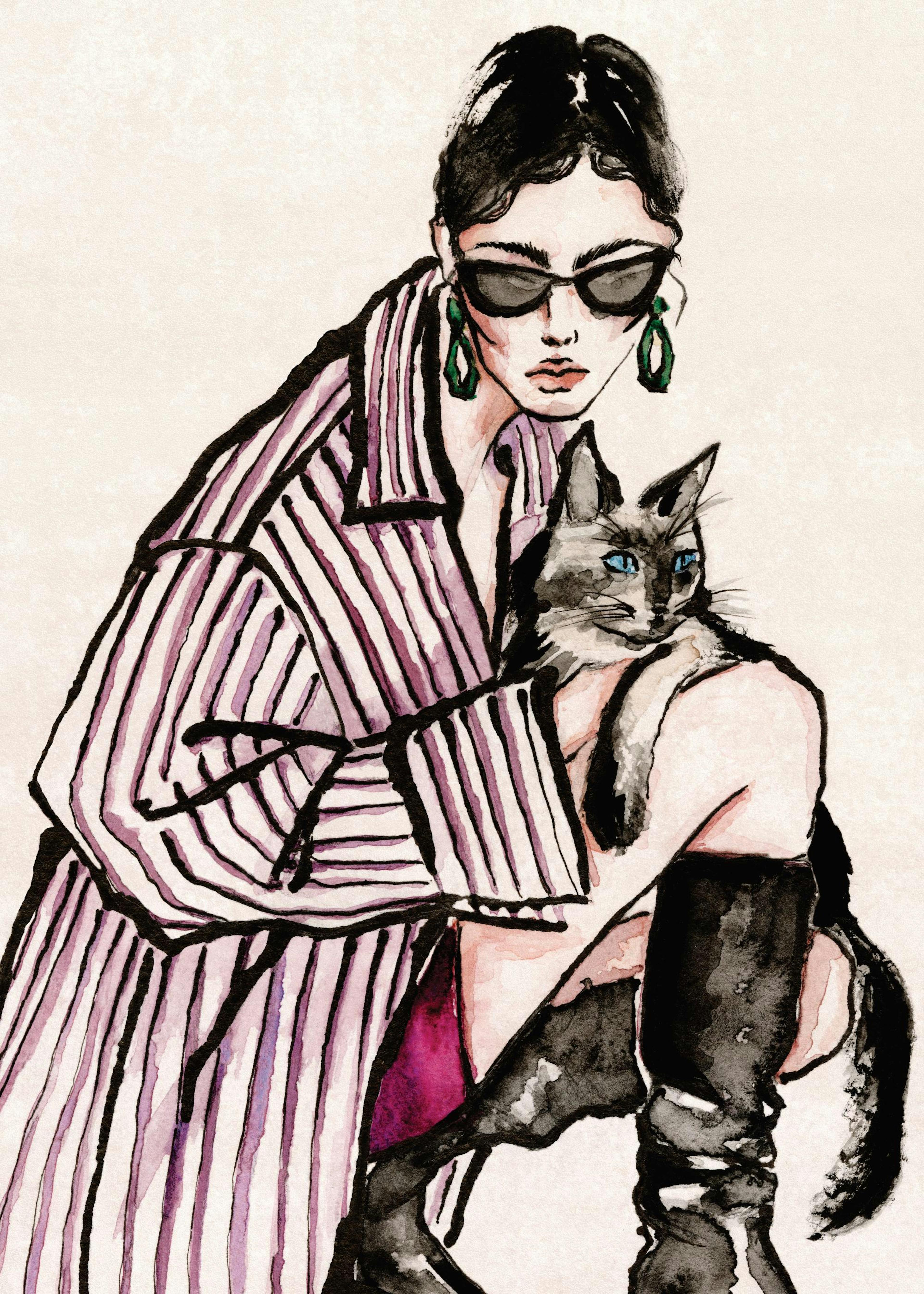 Cat Lady Print 0