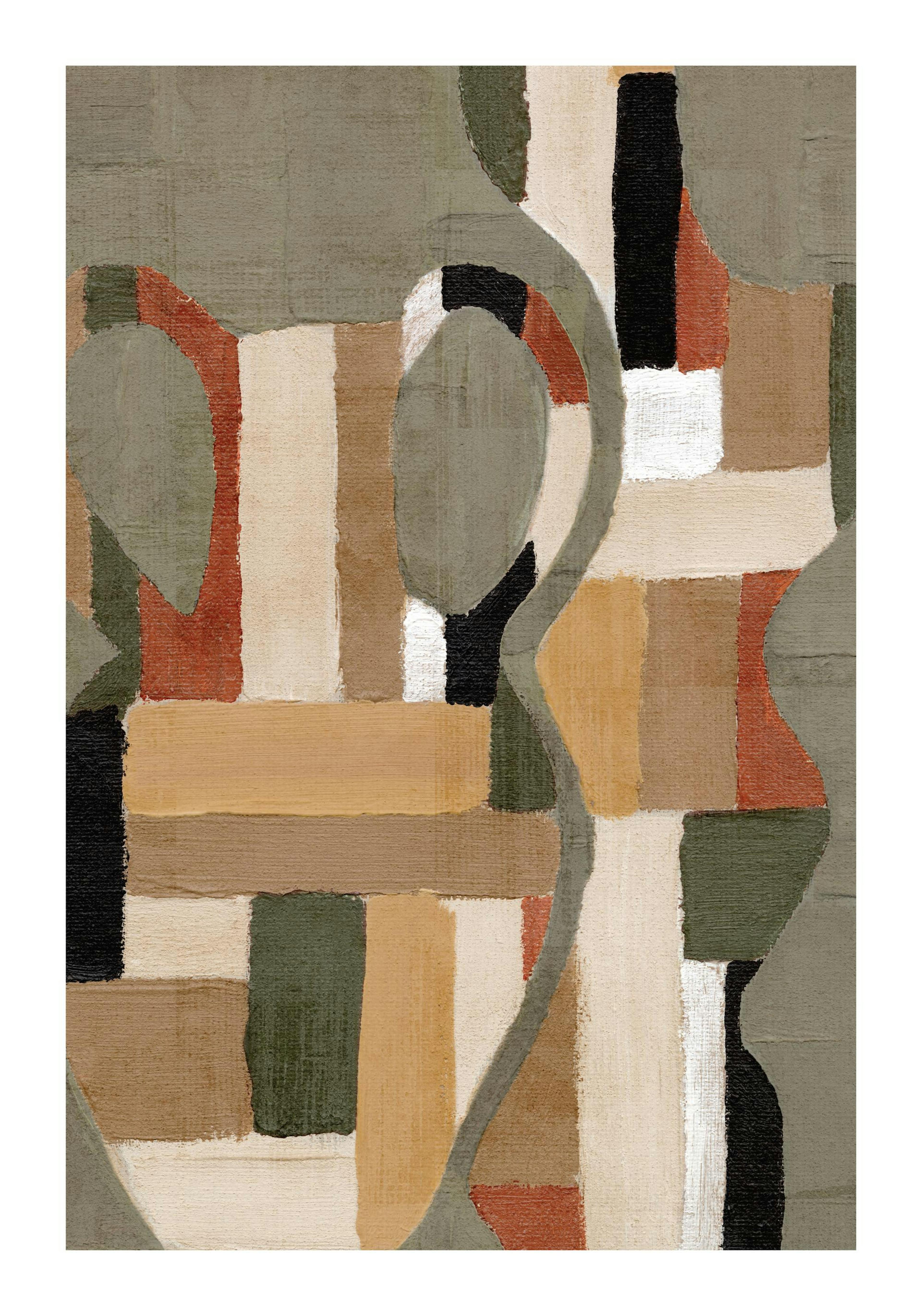 Painted Shapes No1 Poster 0