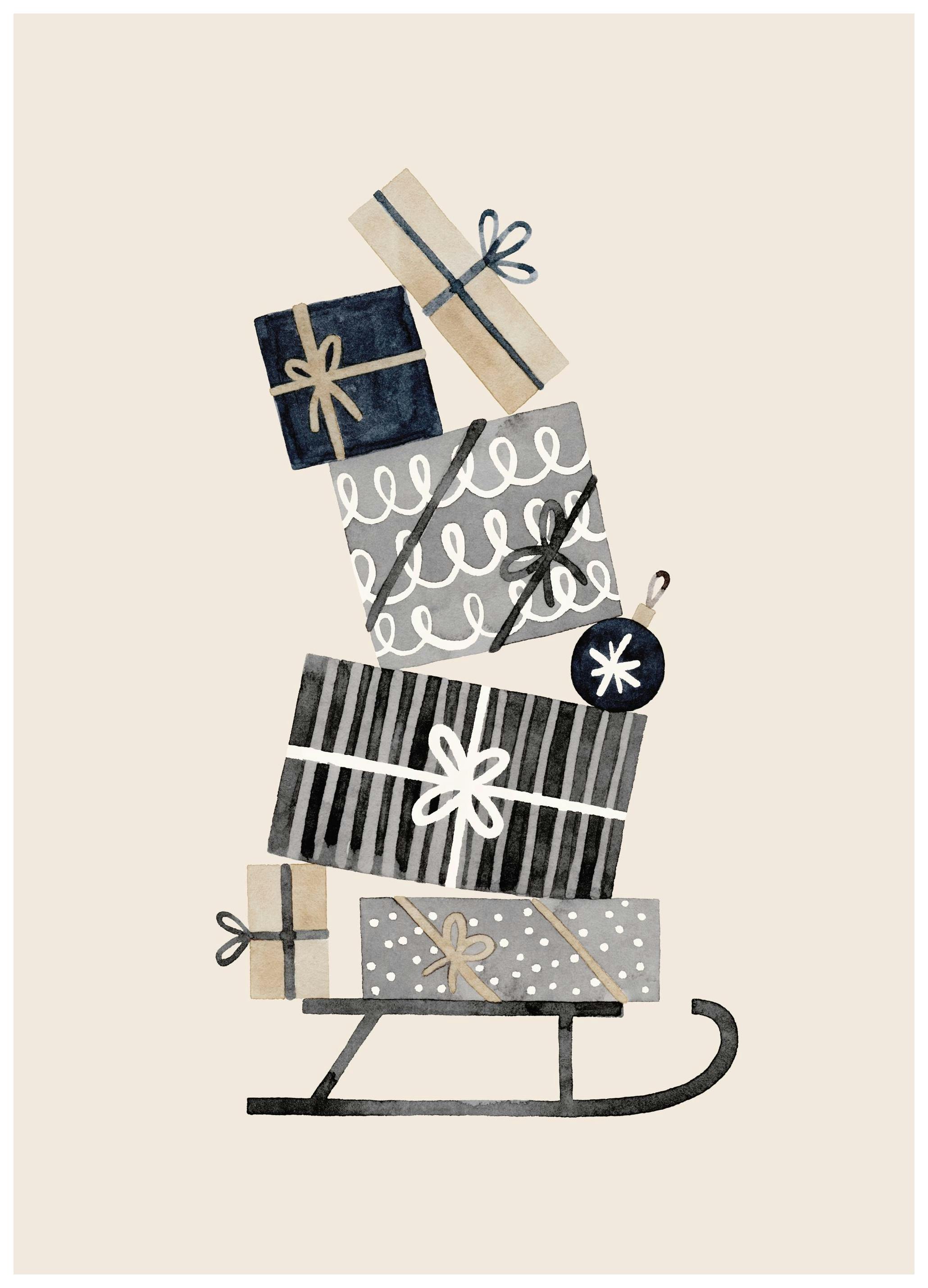 Prints - Sleigh of Gifts Print (13x18 cm) - Seasons