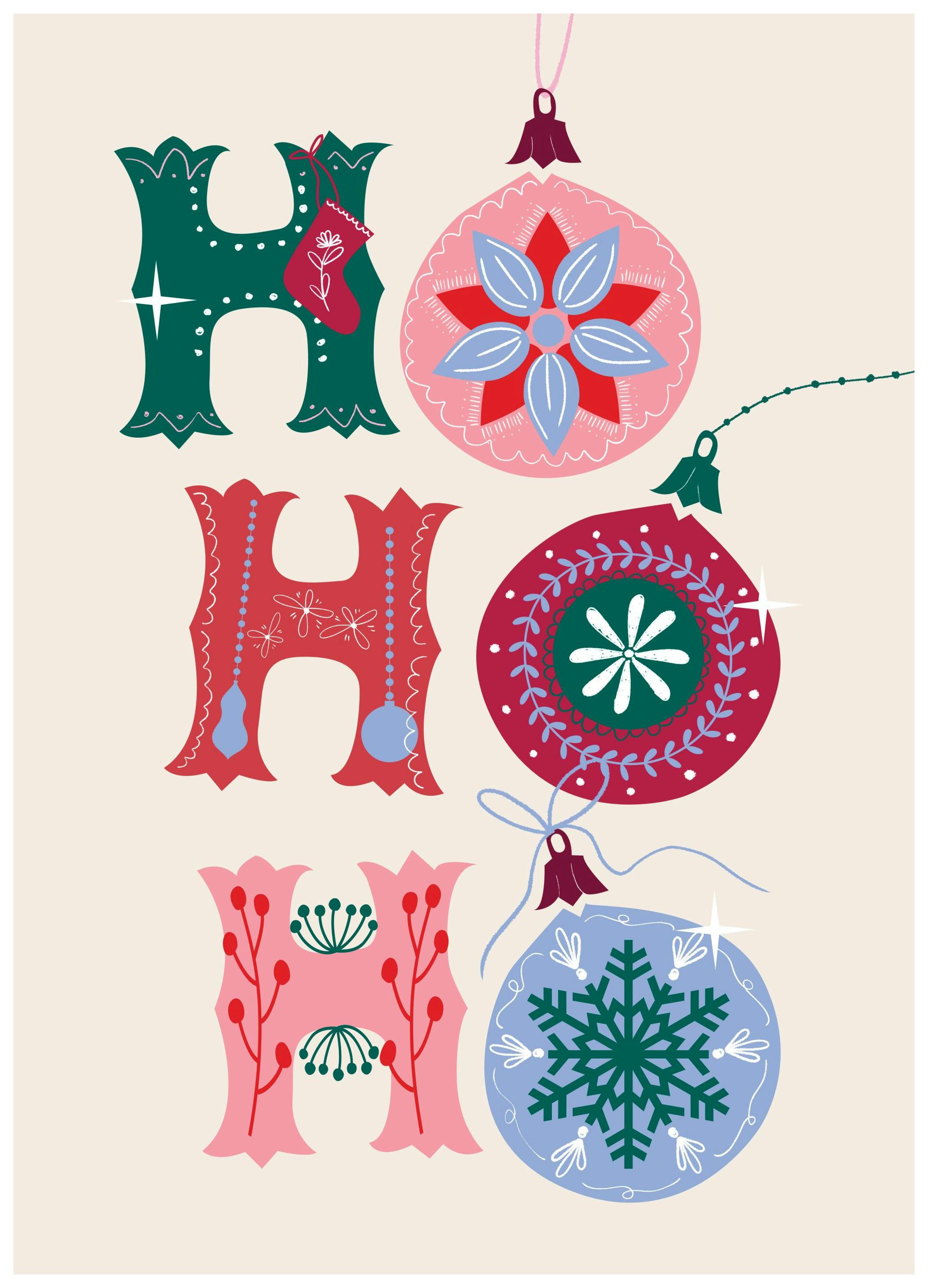 Ho Ho Ho Poster (50x70 cm)