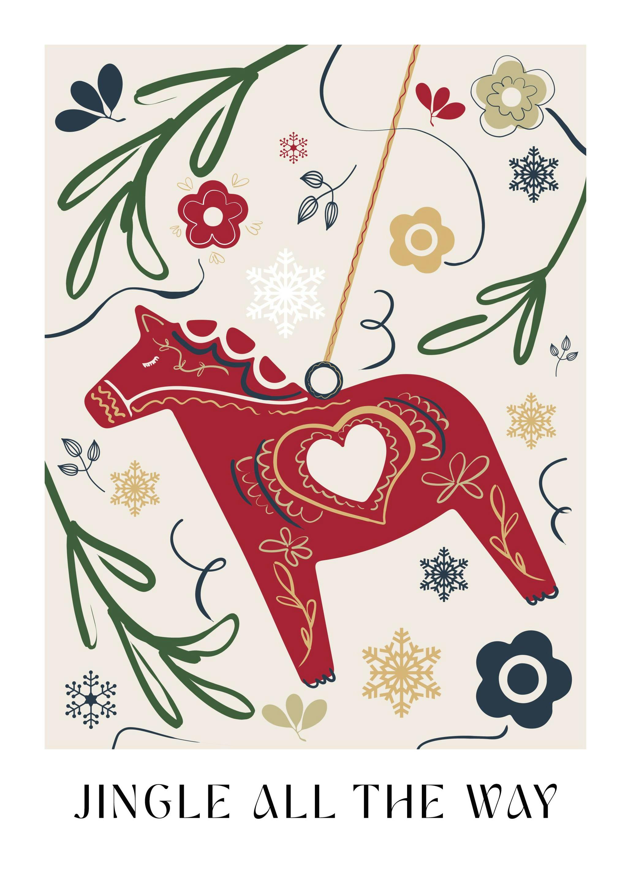 Jingle All the Way Poster (13x18 cm)